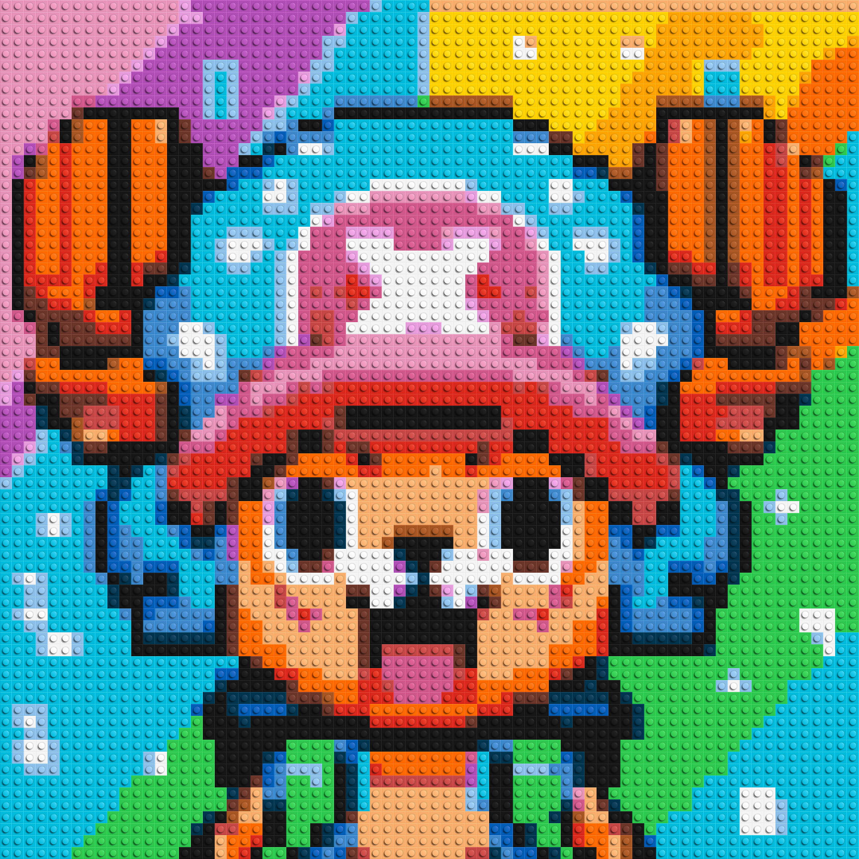 Tony Tony Chopper Pixel Art - Brick Art Mosaic Kit 3x3 large