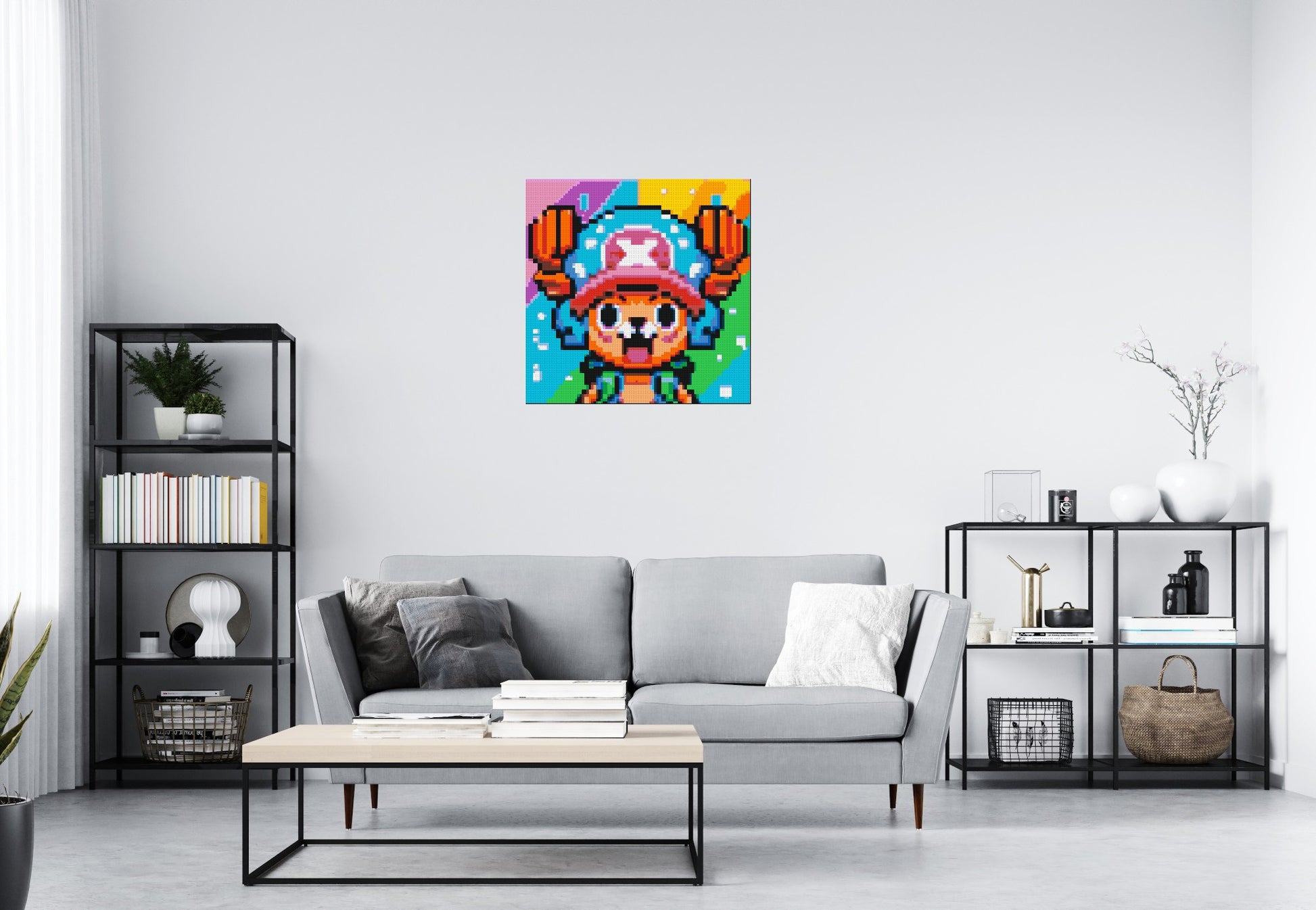 Tony Tony Chopper Pixel Art - Brick Art Mosaic Kit 4x4 scene