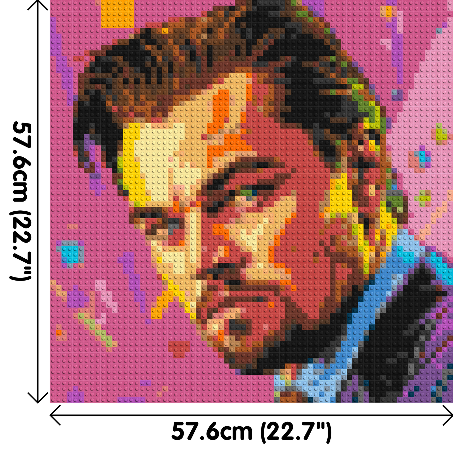 Leonardo Di Caprio - Brick Art Mosaic Kit 3x3 large