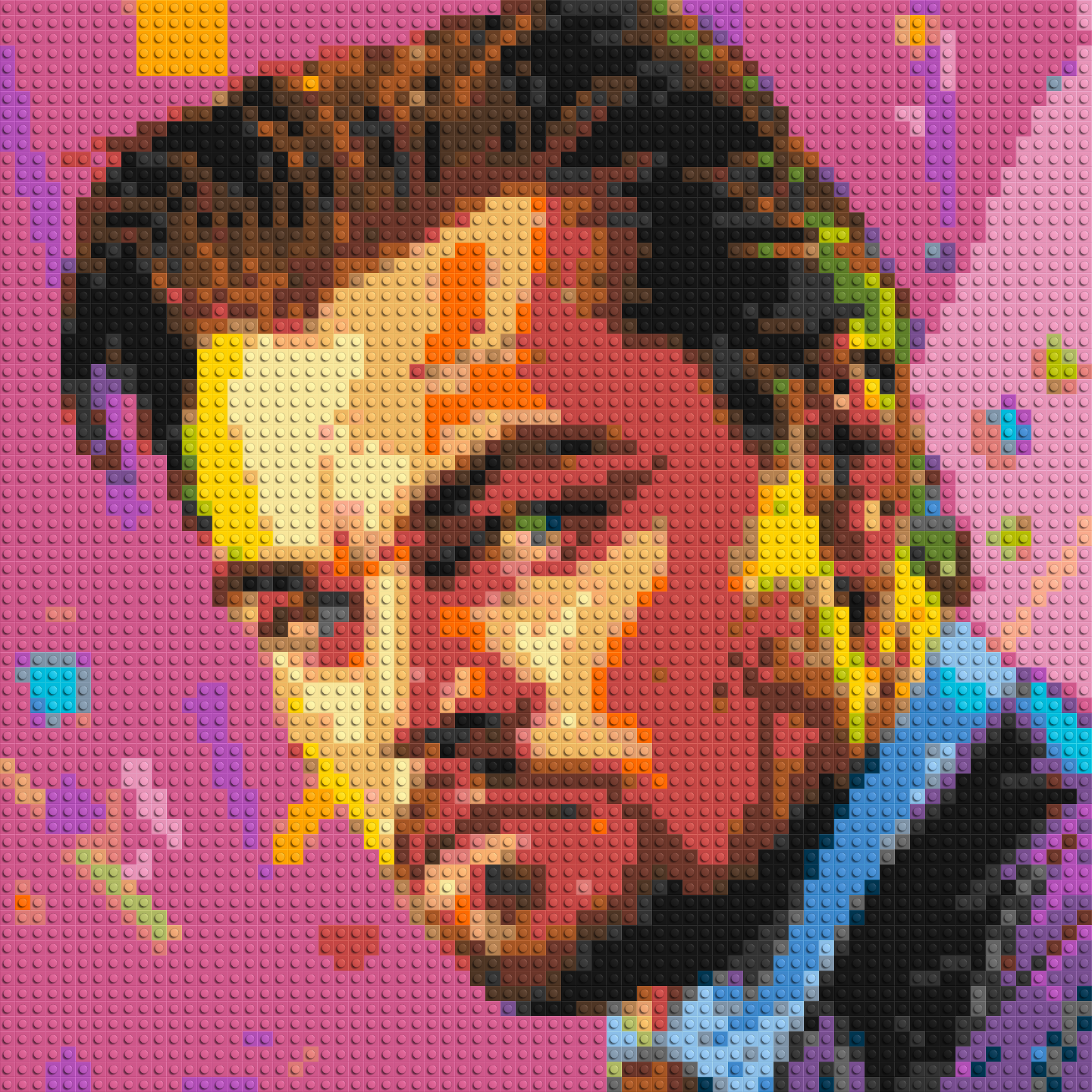 Leonardo Di Caprio - Brick Art Mosaic Kit 3x3 large