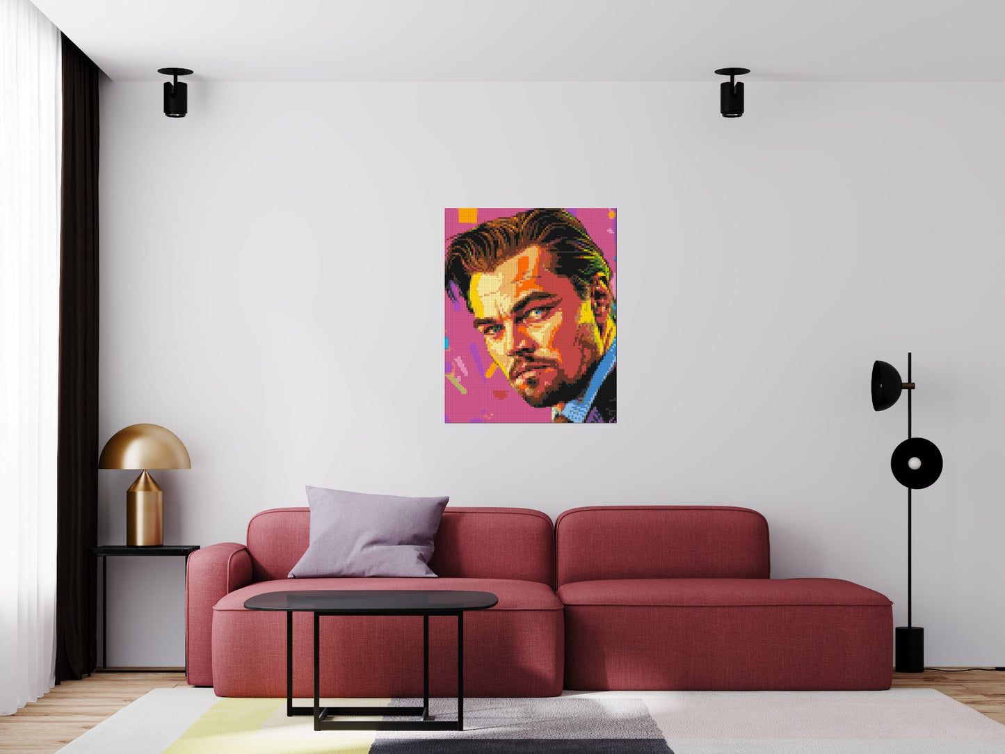 Leonardo Di Caprio - Brick Art Mosaic Kit 4x5 large