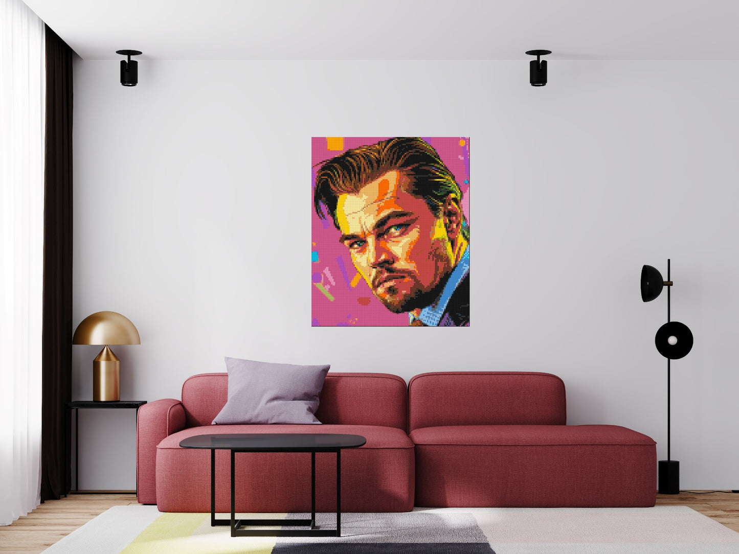 Leonardo Di Caprio - Brick Art Mosaic Kit 5x6 large