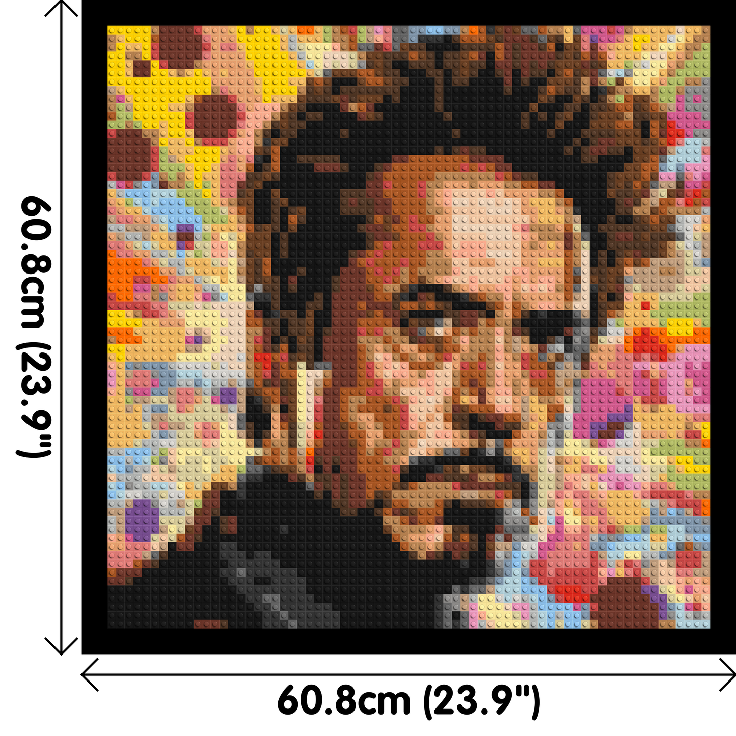 Robert Downey Jr. - Brick Art Mosaic Kit 3x3 large