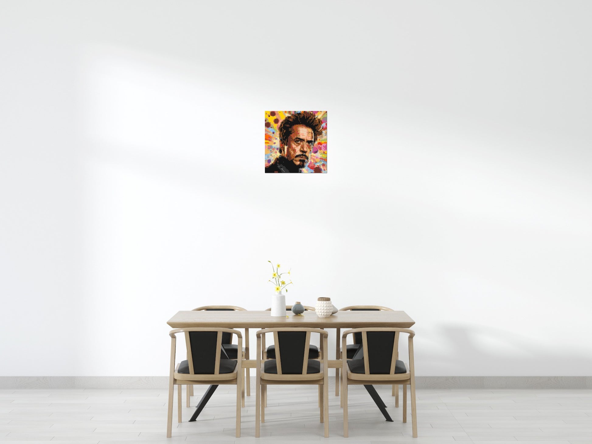 Robert Downey Jr. - Brick Art Mosaic Kit 3x3 scene