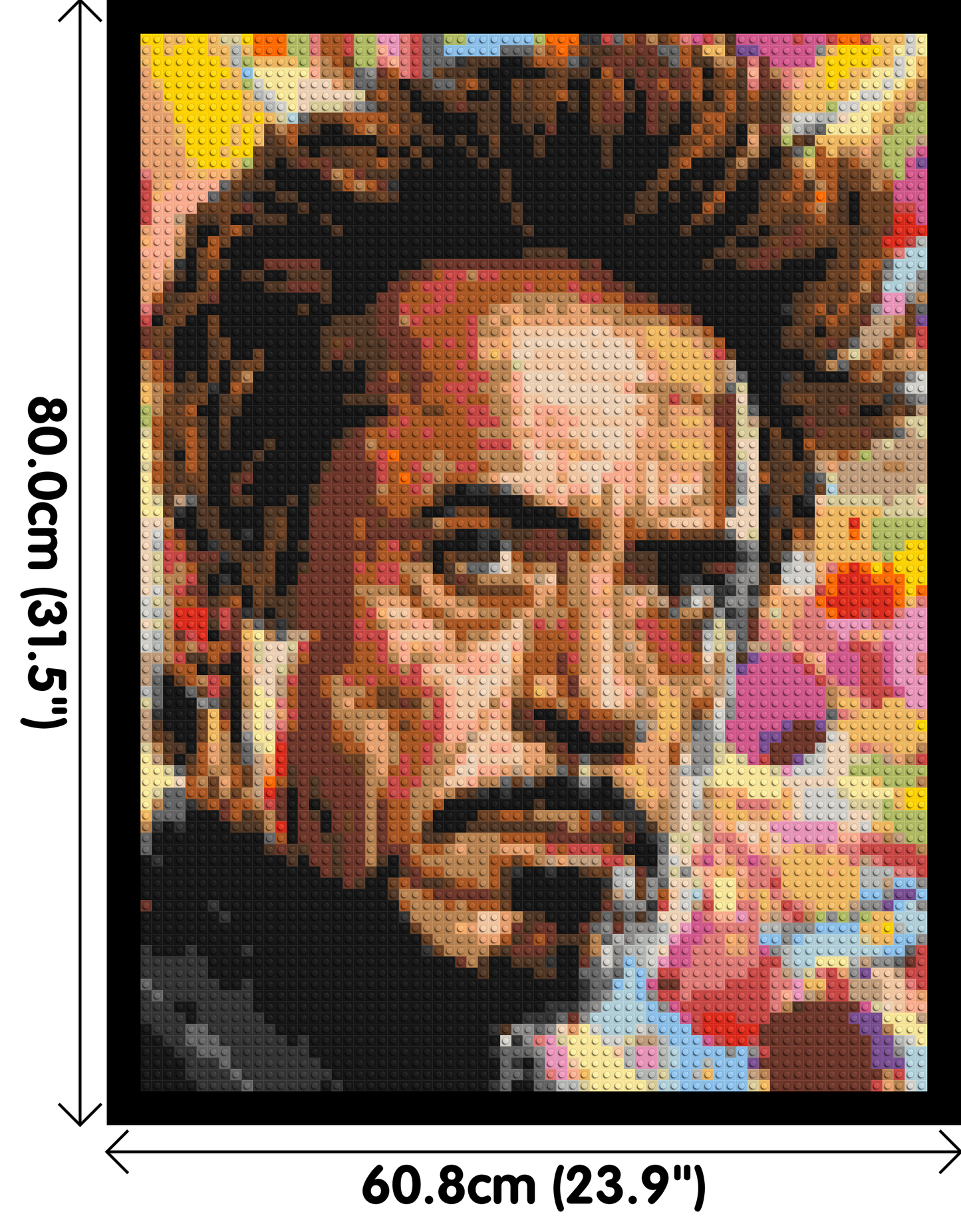 Robert Downey Jr. - Brick Art Mosaic Kit 3x4 large