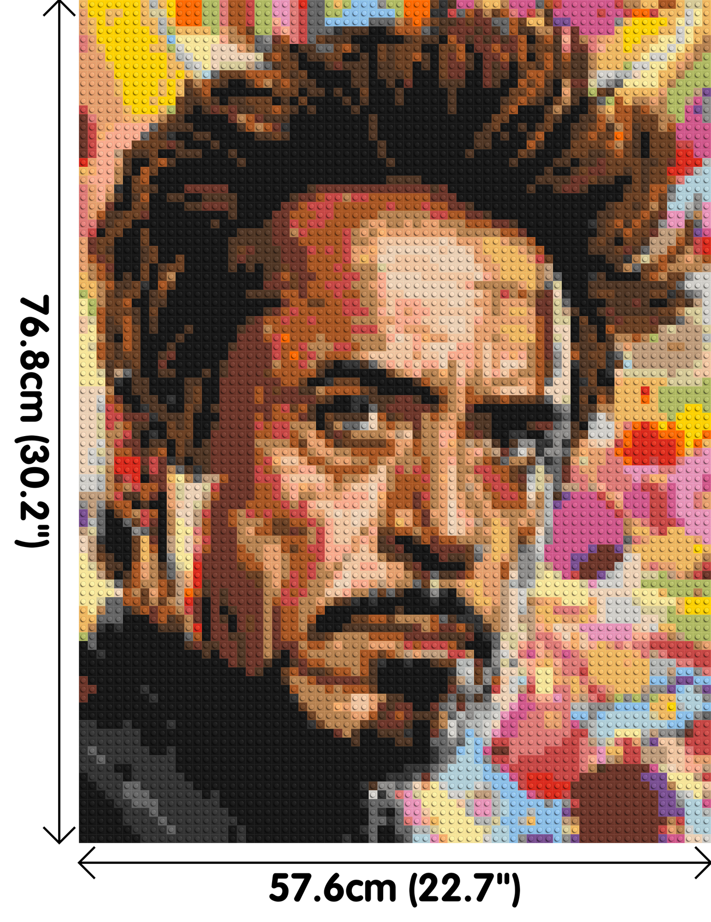 Robert Downey Jr. - Brick Art Mosaic Kit 3x4 large