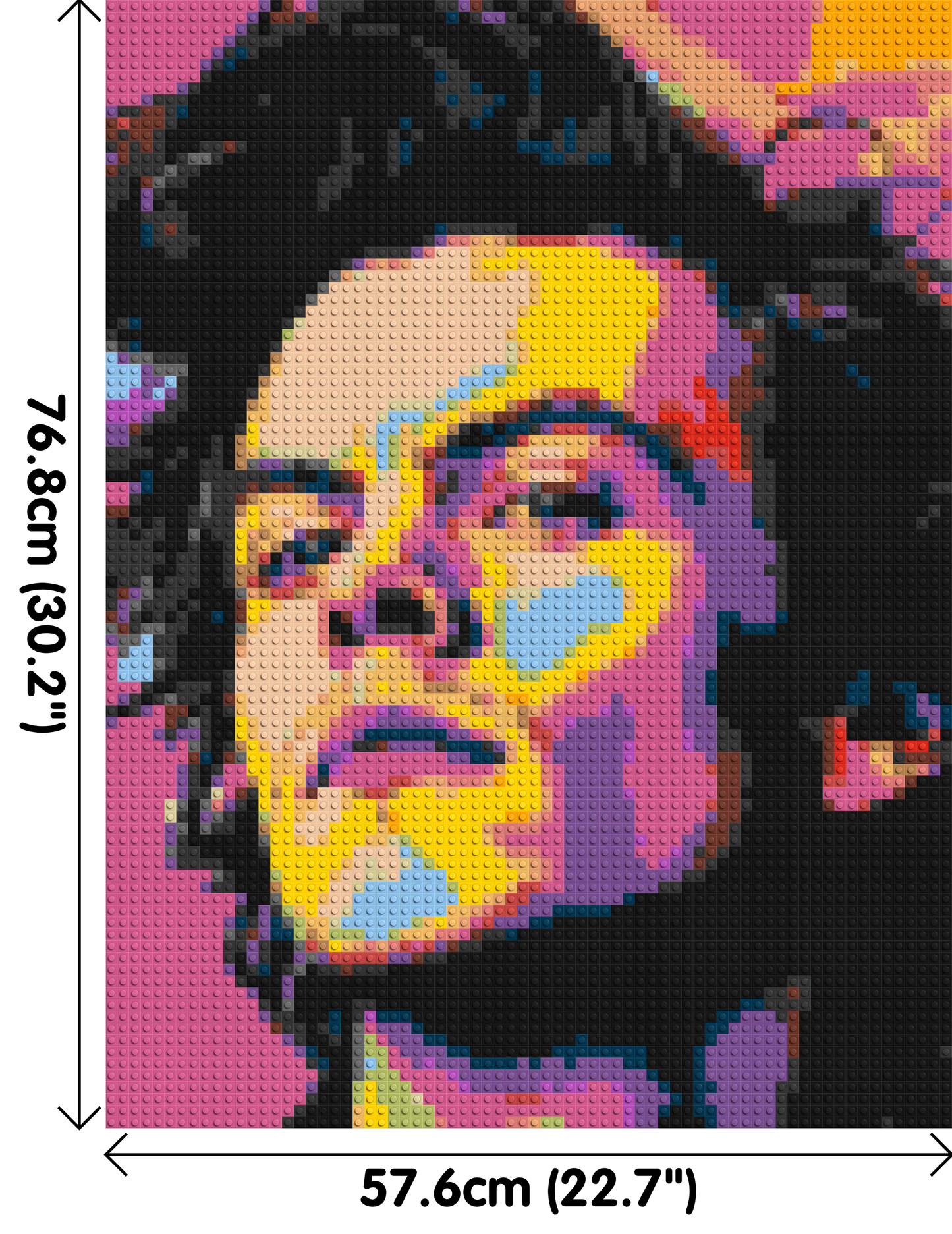 Harry Styles - Brick Art Mosaic Kit 3x4 large