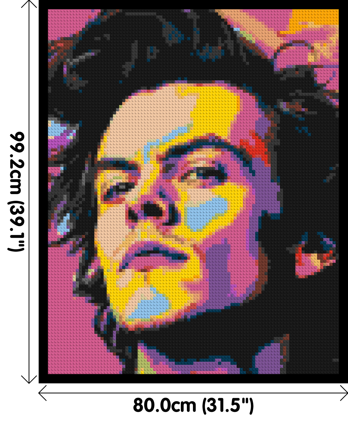 Harry Styles - Brick Art Mosaic Kit 4x5 large