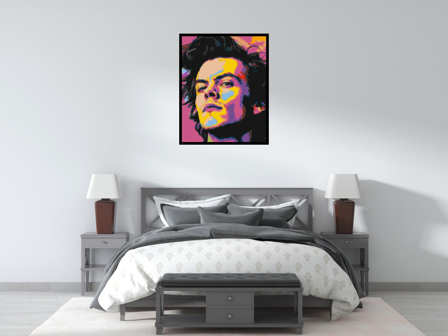 Harry Styles - Brick Art Mosaic Kit 4x5 large