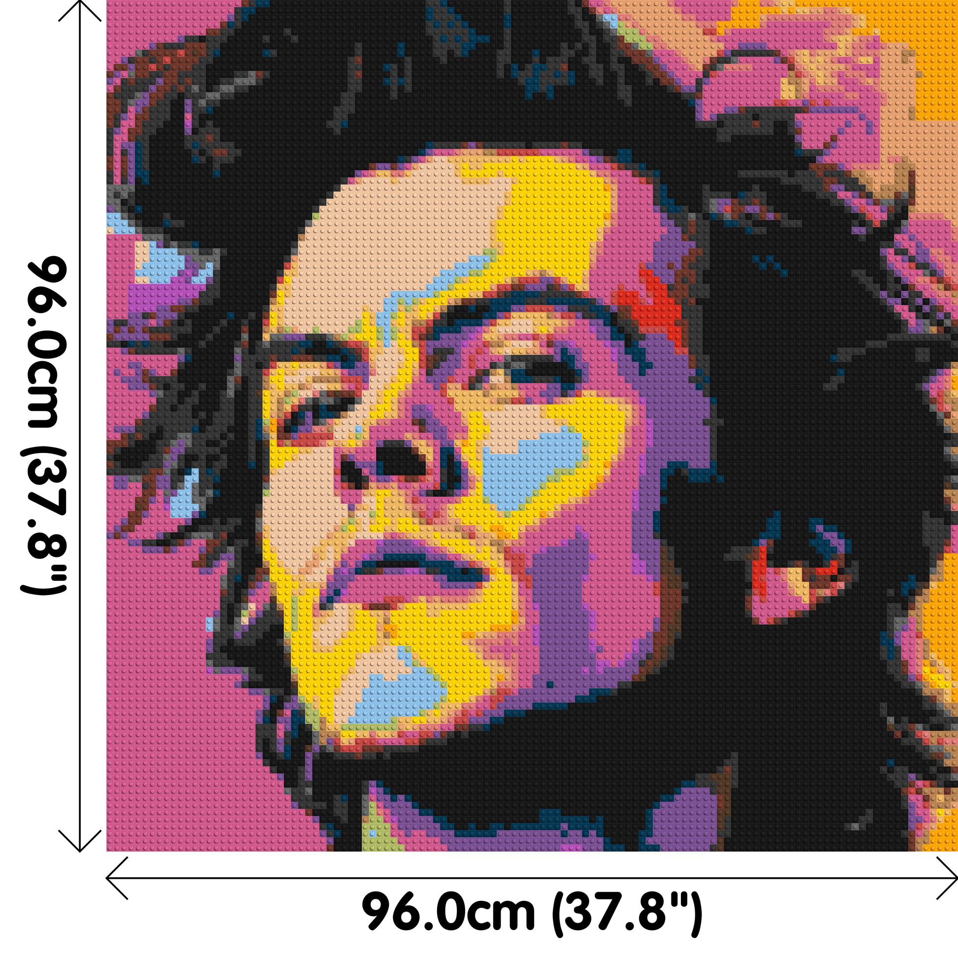 Harry Styles - Brick Art Mosaic Kit 5x5 dimensions