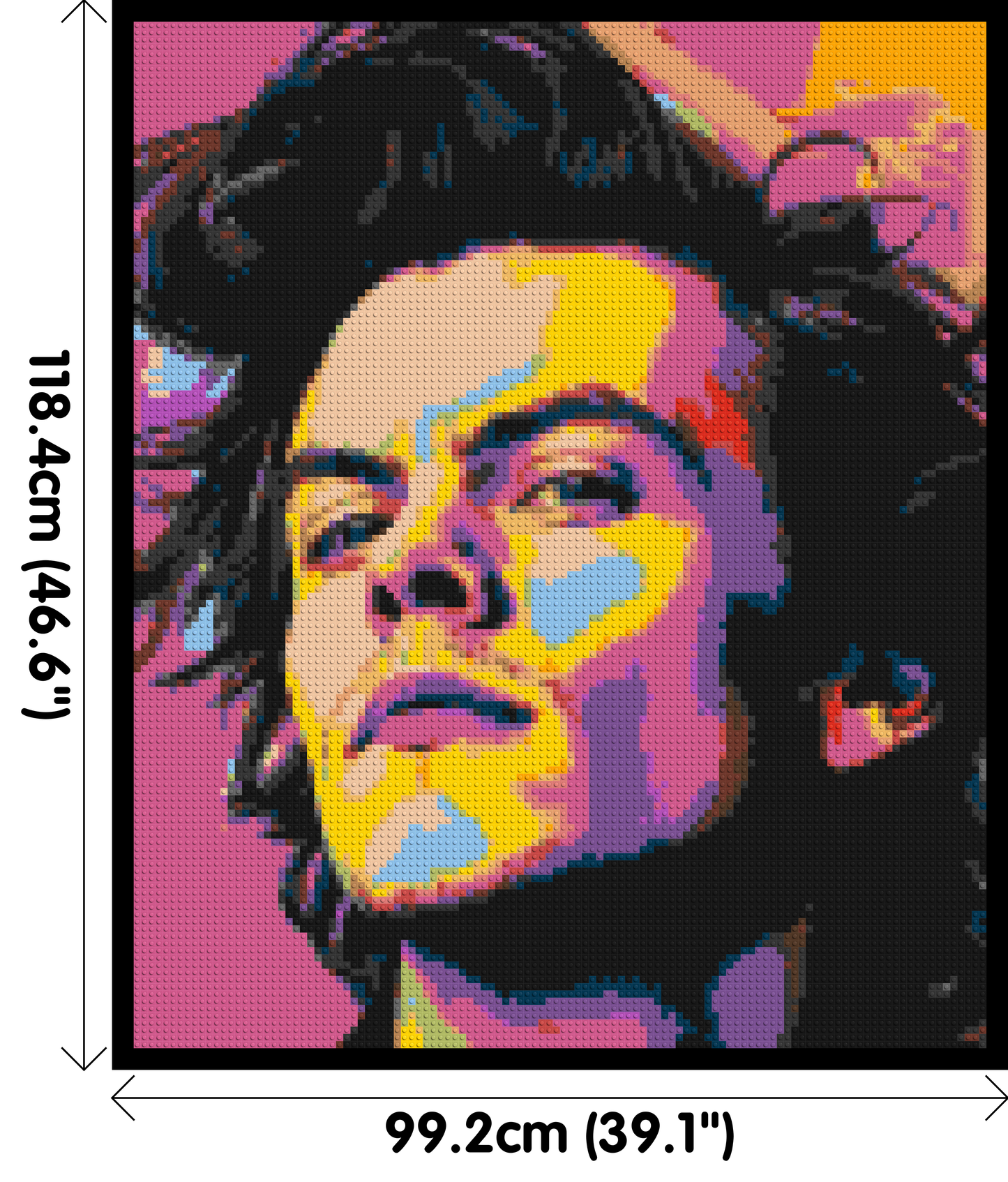 Harry Styles - Brick Art Mosaic Kit 5x6 large