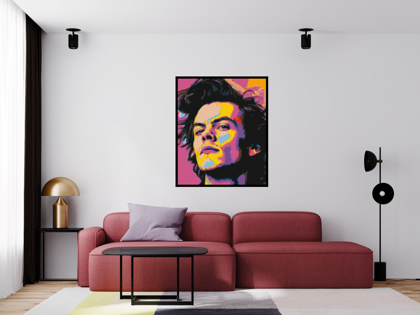 Harry Styles - Brick Art Mosaic Kit 5x6 large