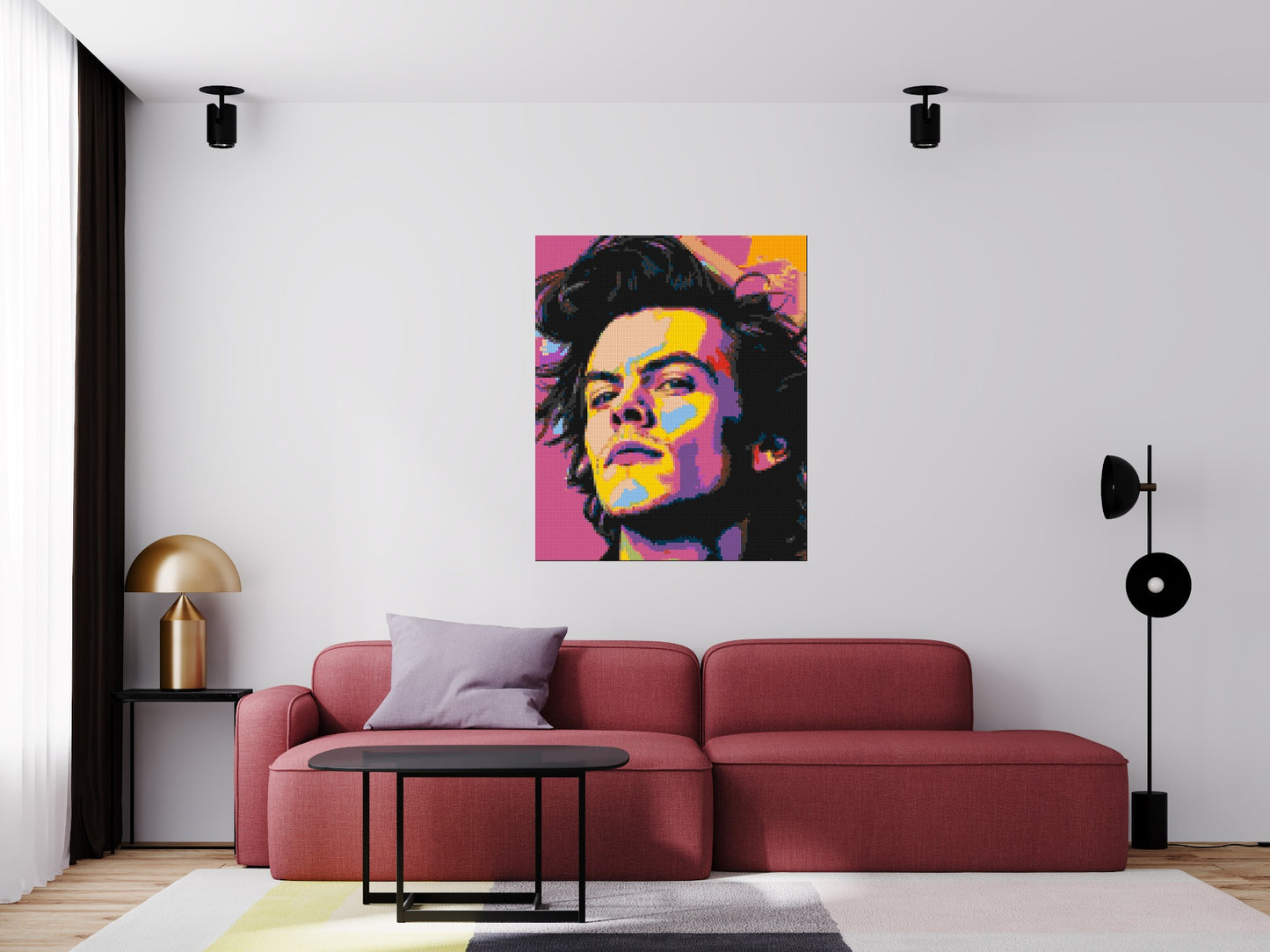 Harry Styles - Brick Art Mosaic Kit 5x6 large