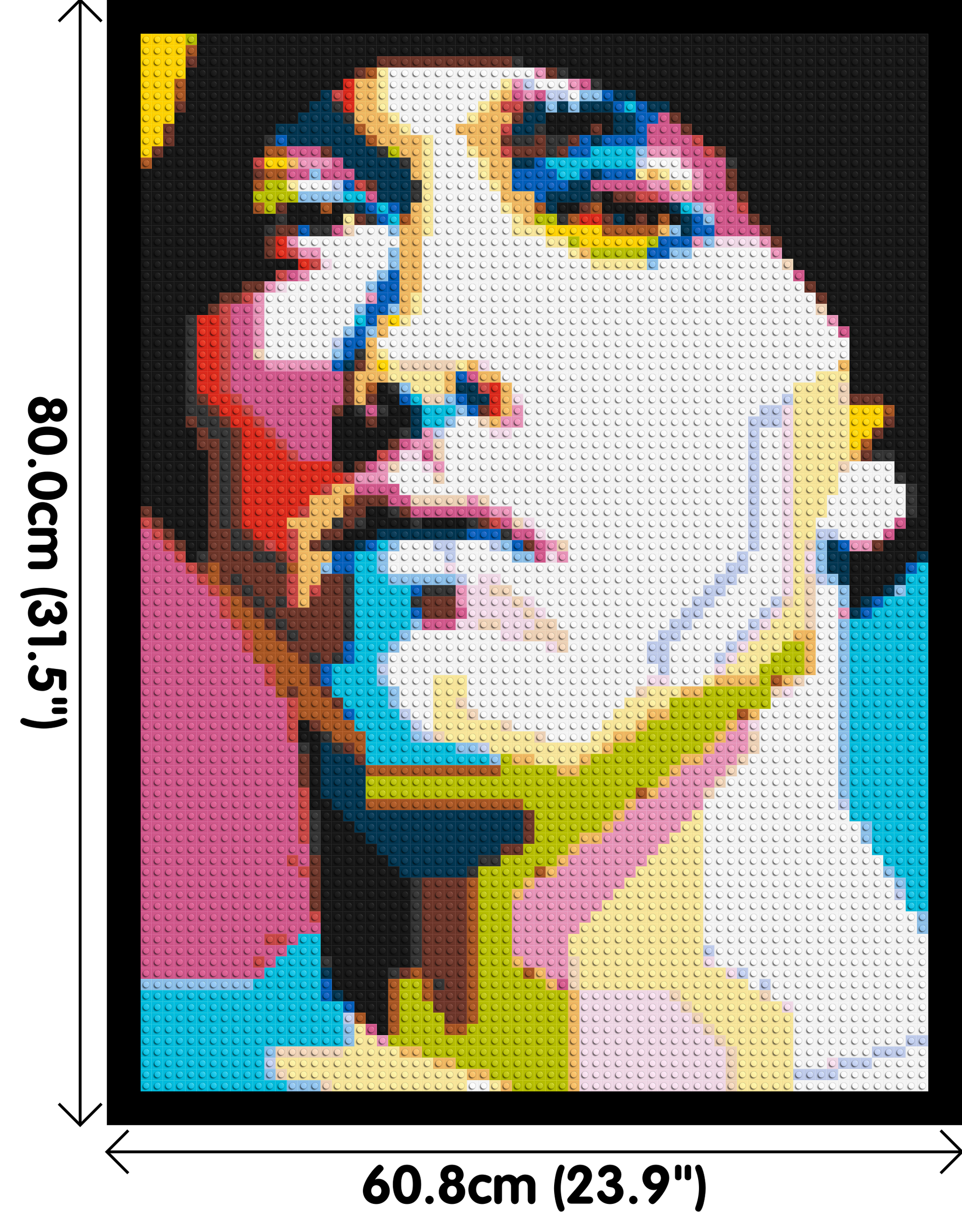 Eminem - Brick Art Mosaic Kit 3x4 dimensions with frame