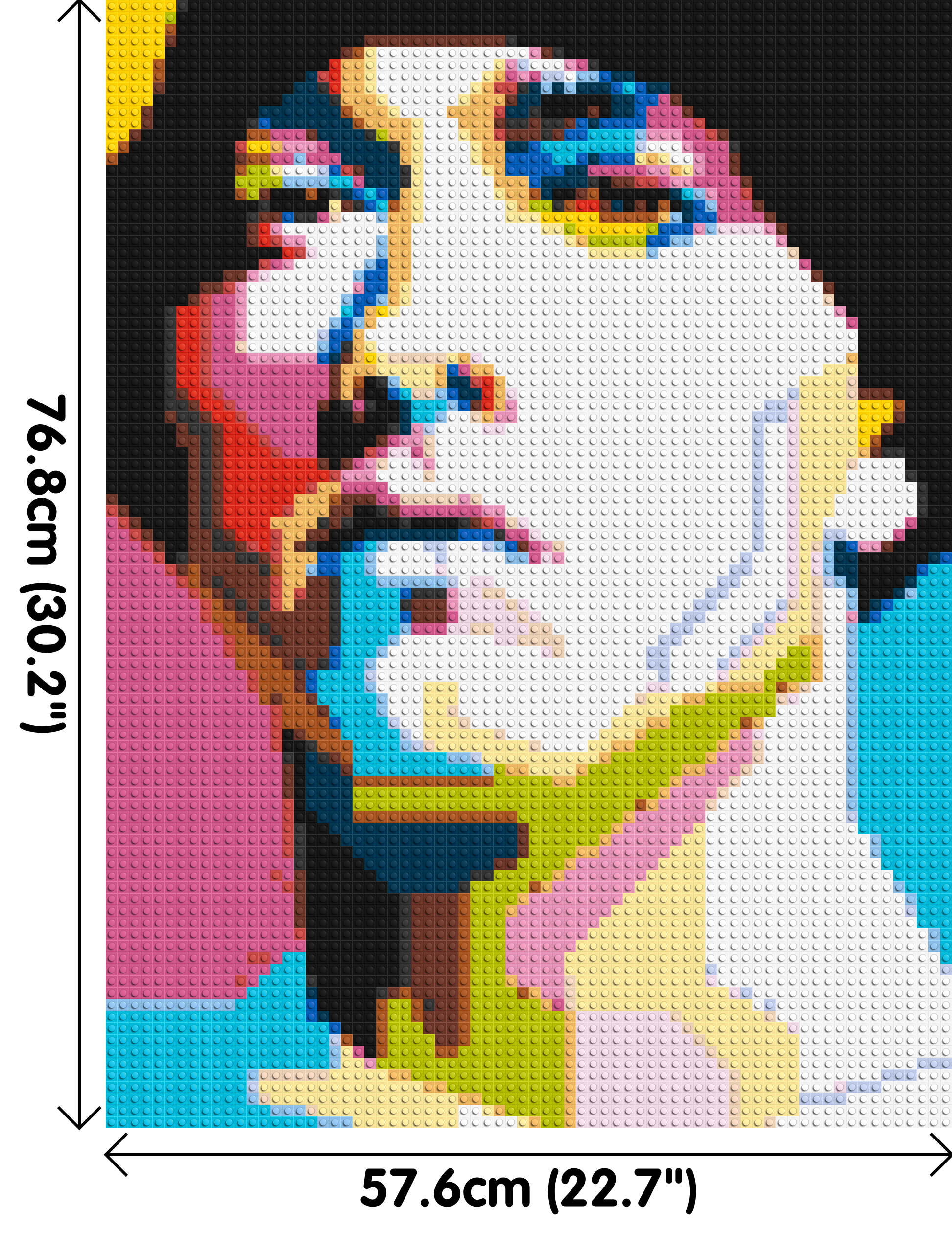 Eminem - Brick Art Mosaic Kit 3x4 dimensions