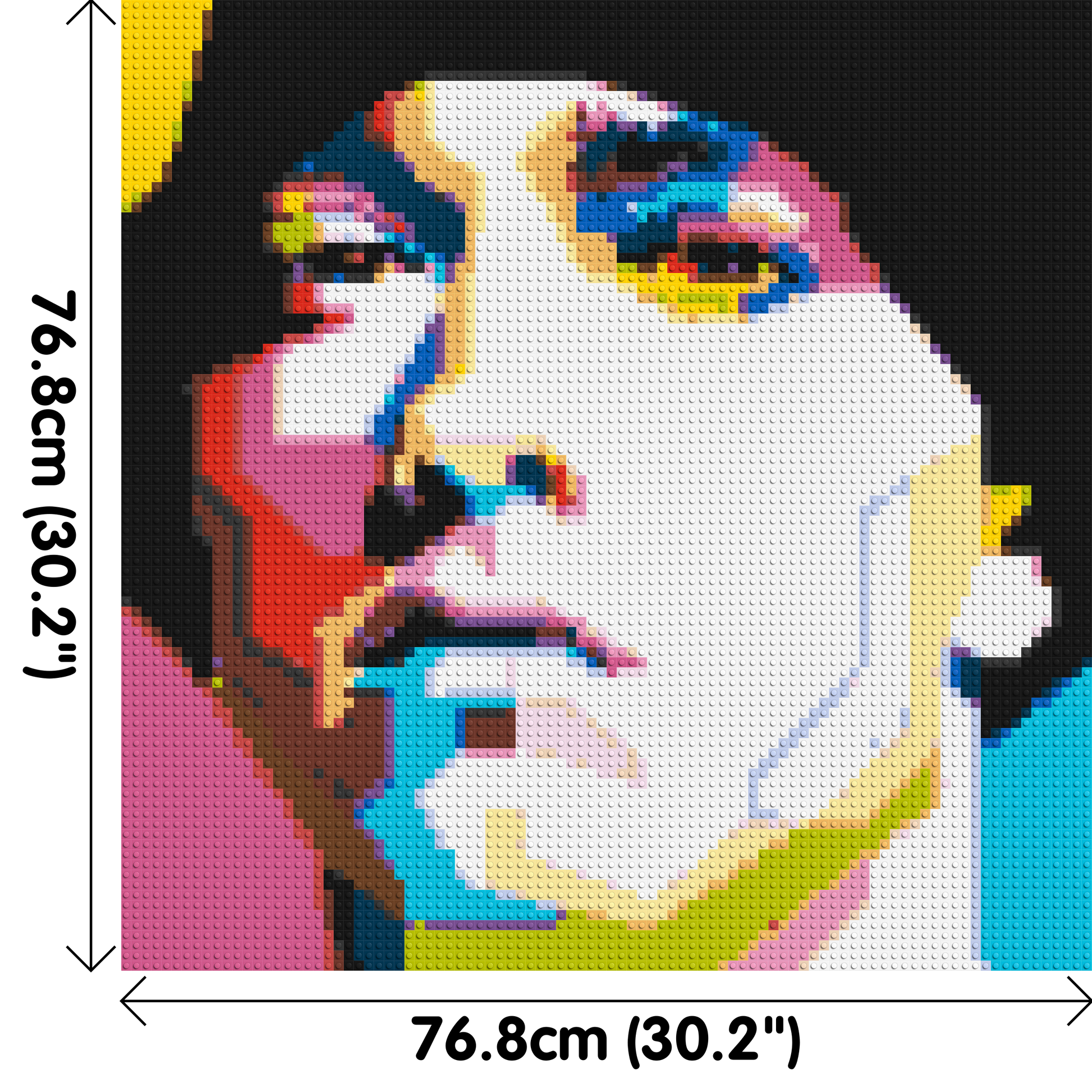 Eminem - Brick Art Mosaic Kit 4x4 dimensions