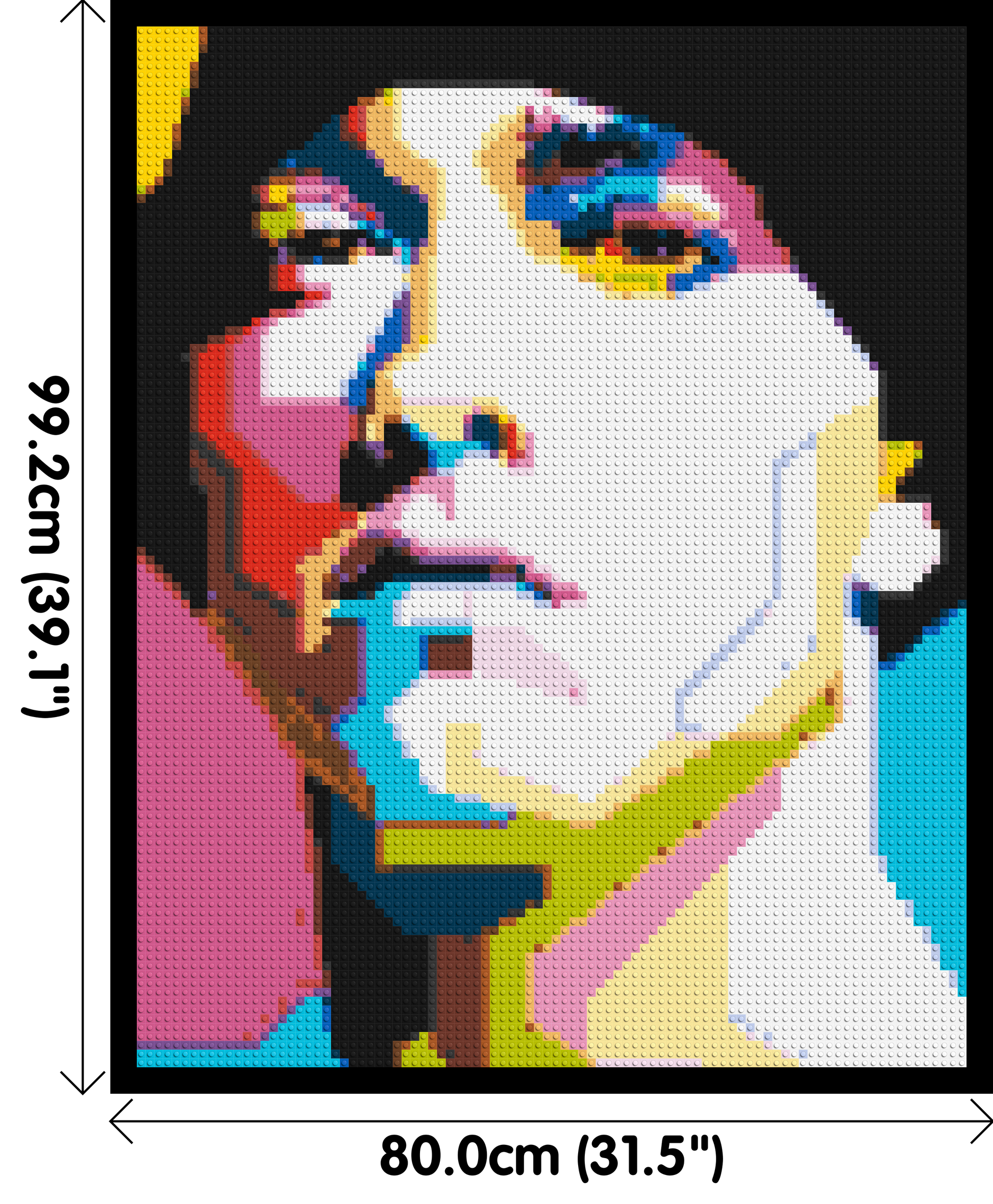 Eminem - Brick Art Mosaic Kit 4x5 dimensions with frame