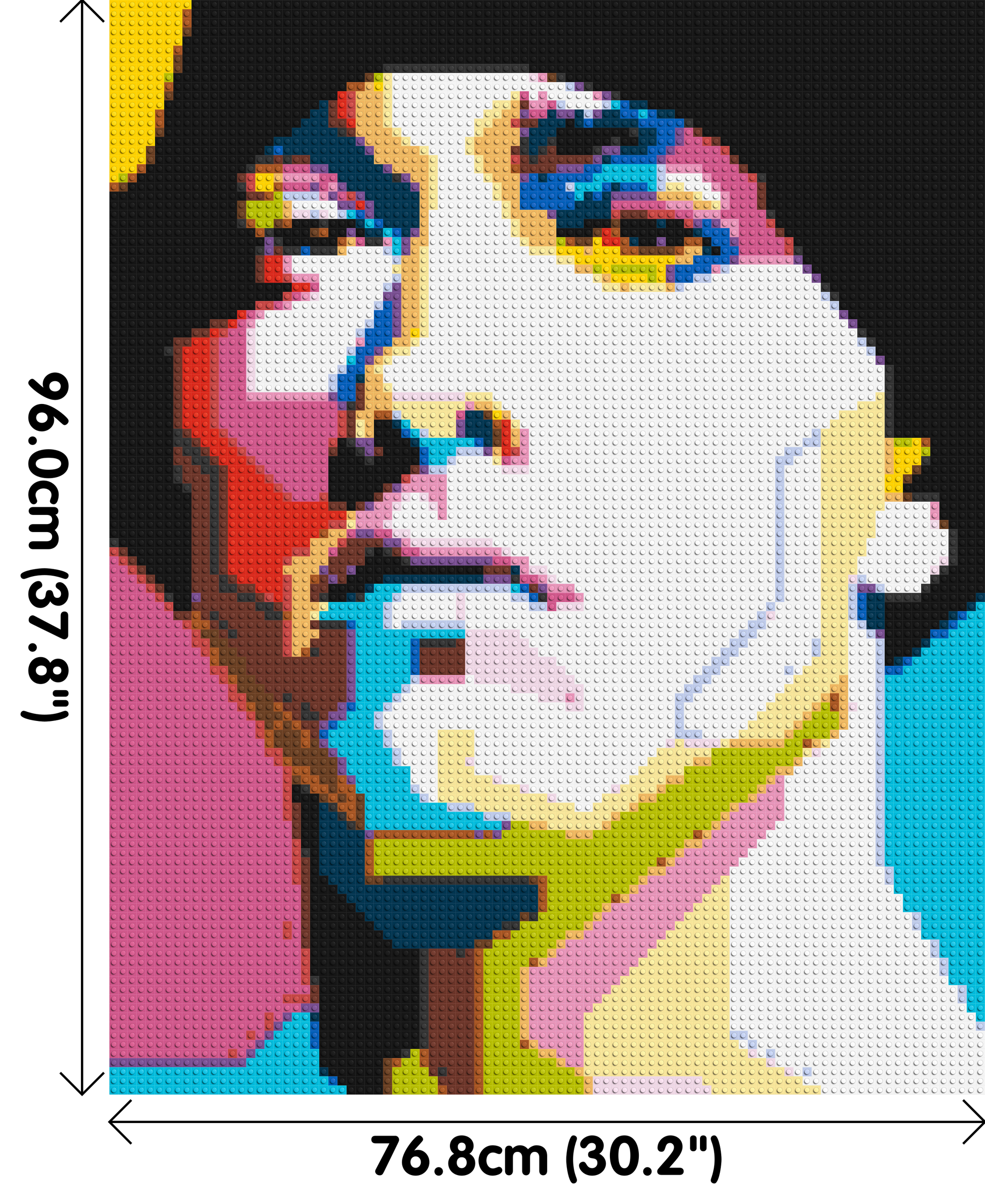 Eminem - Brick Art Mosaic Kit 4x5 dimensions