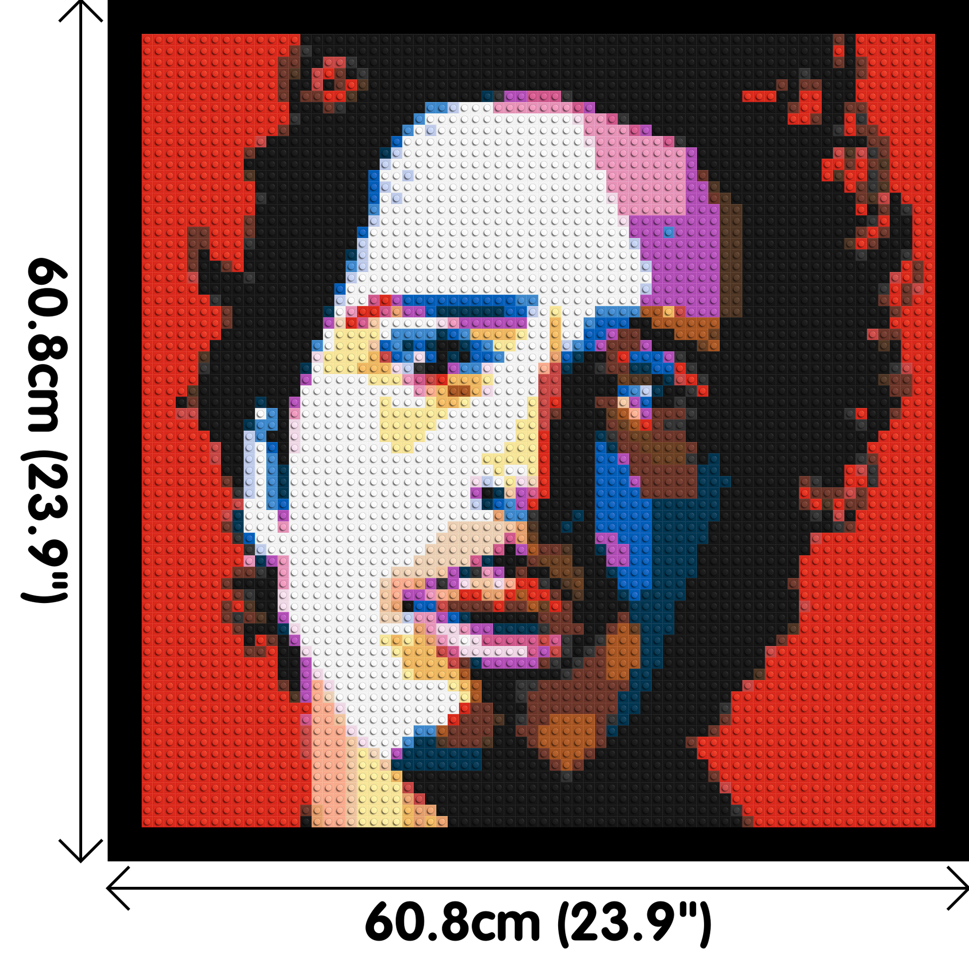 Chris Cornell - Brick Art Mosaic Kit 3x3 dimensions with frame