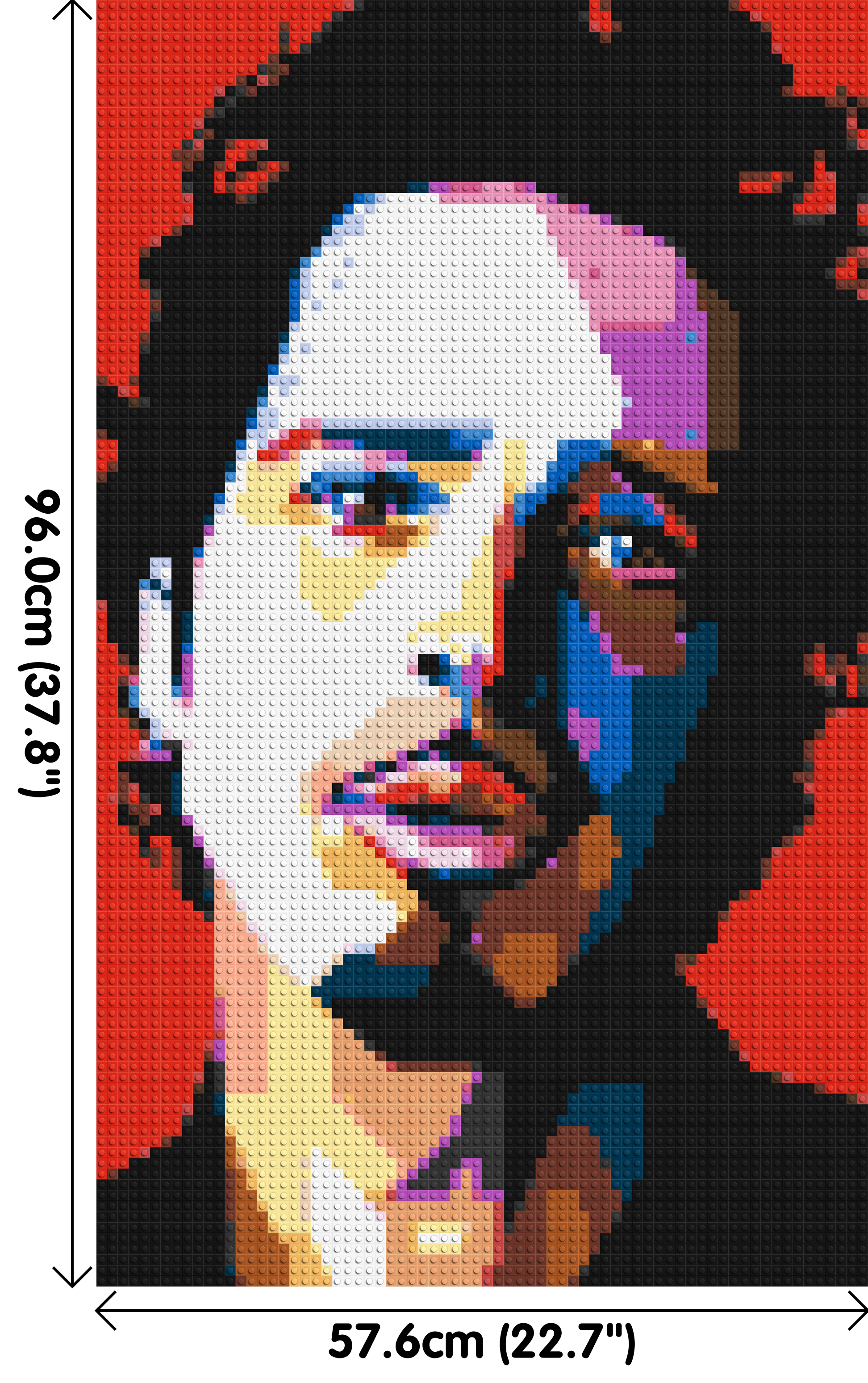 Chris Cornell - Brick Art Mosaic Kit 3x5 dimensions