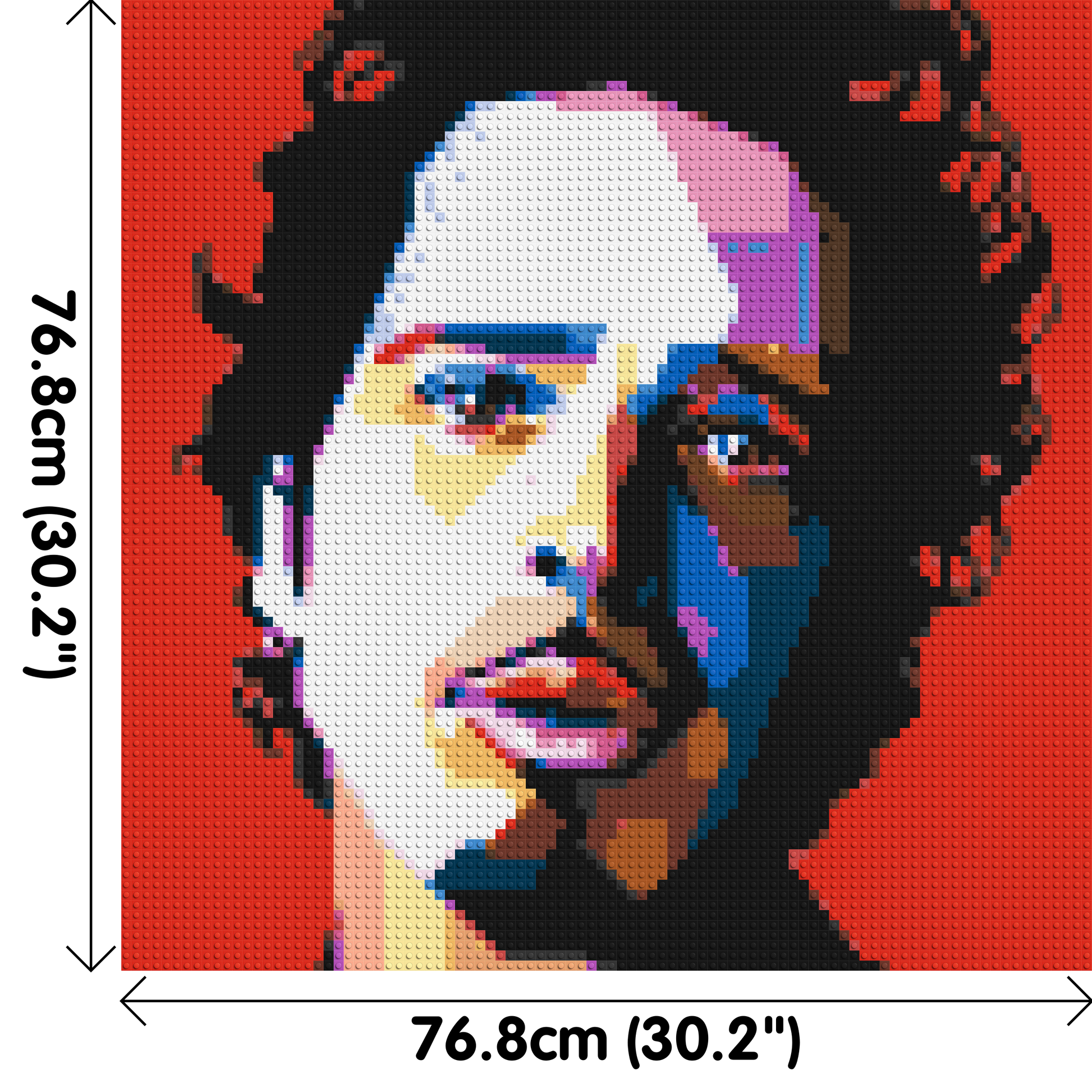 Chris Cornell - Brick Art Mosaic Kit 4x4 dimensions