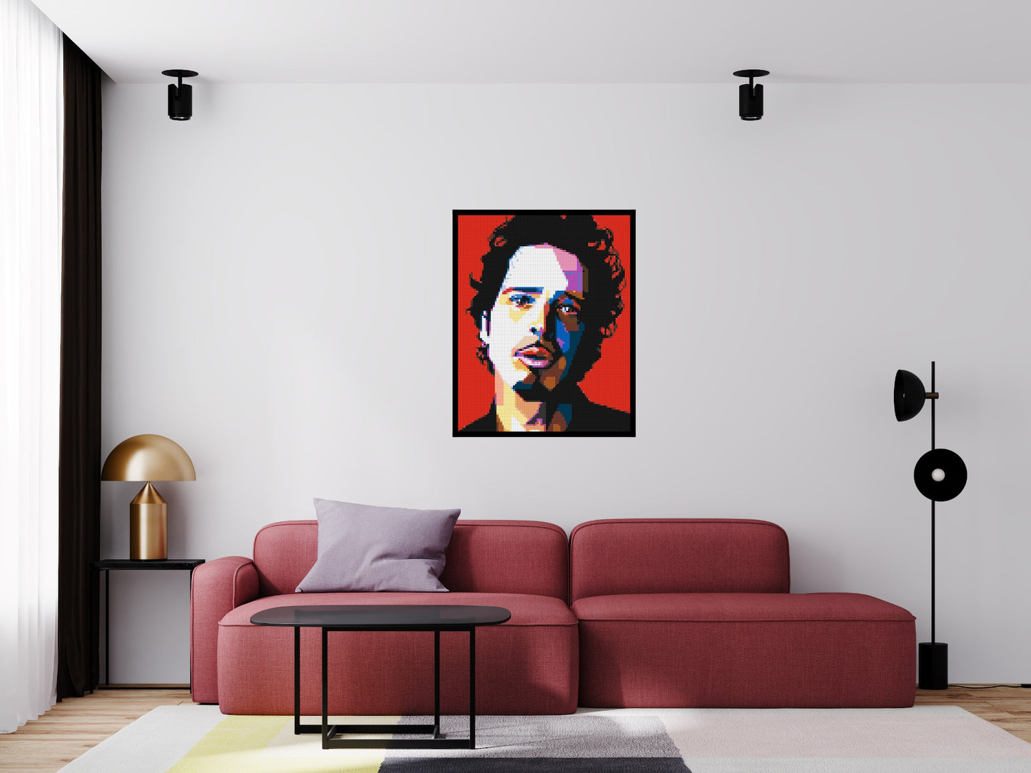 Chris Cornell - Brick Art Mosaic Kit 4x5 large