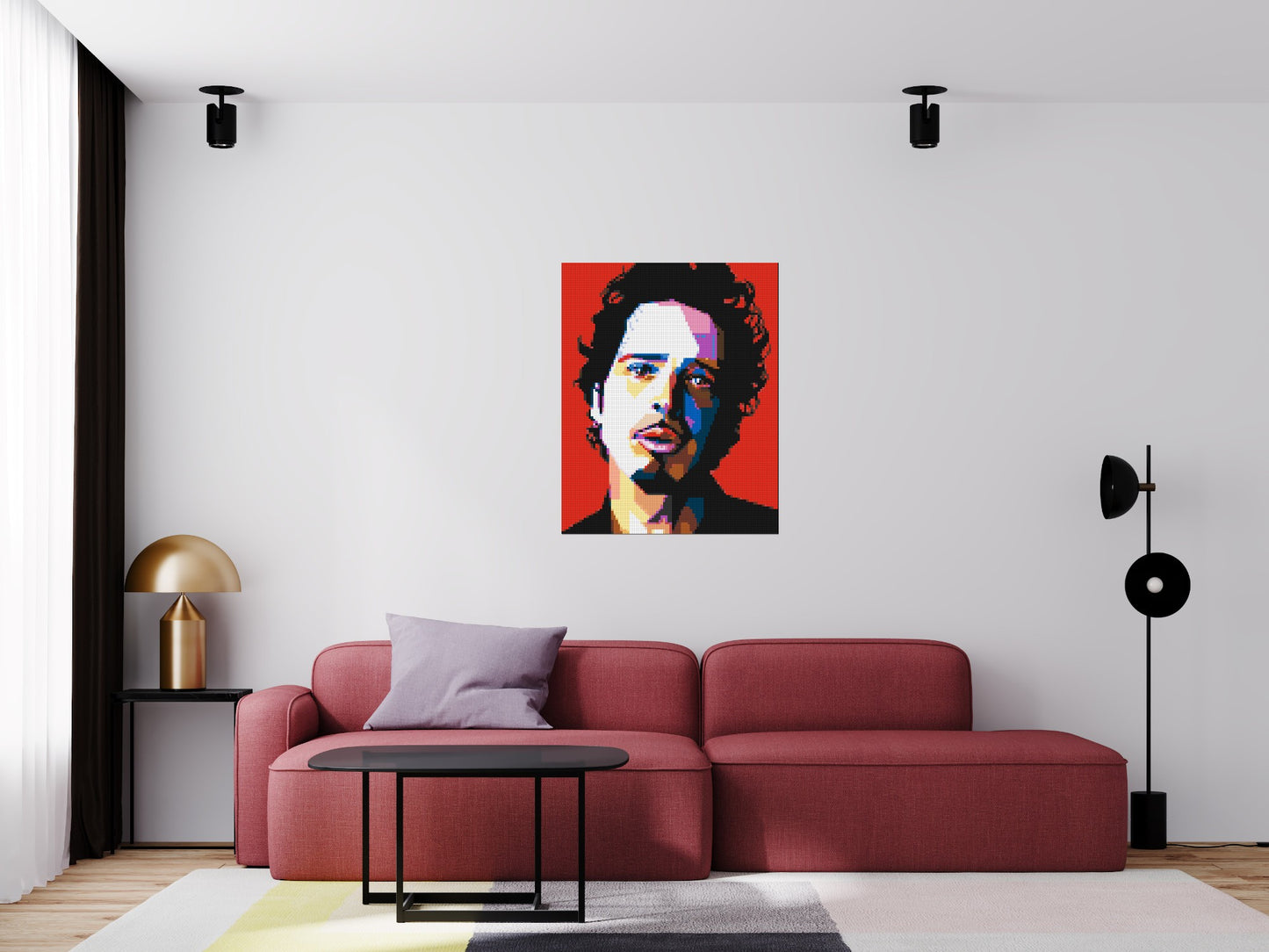 Chris Cornell - Brick Art Mosaic Kit 4x5 large