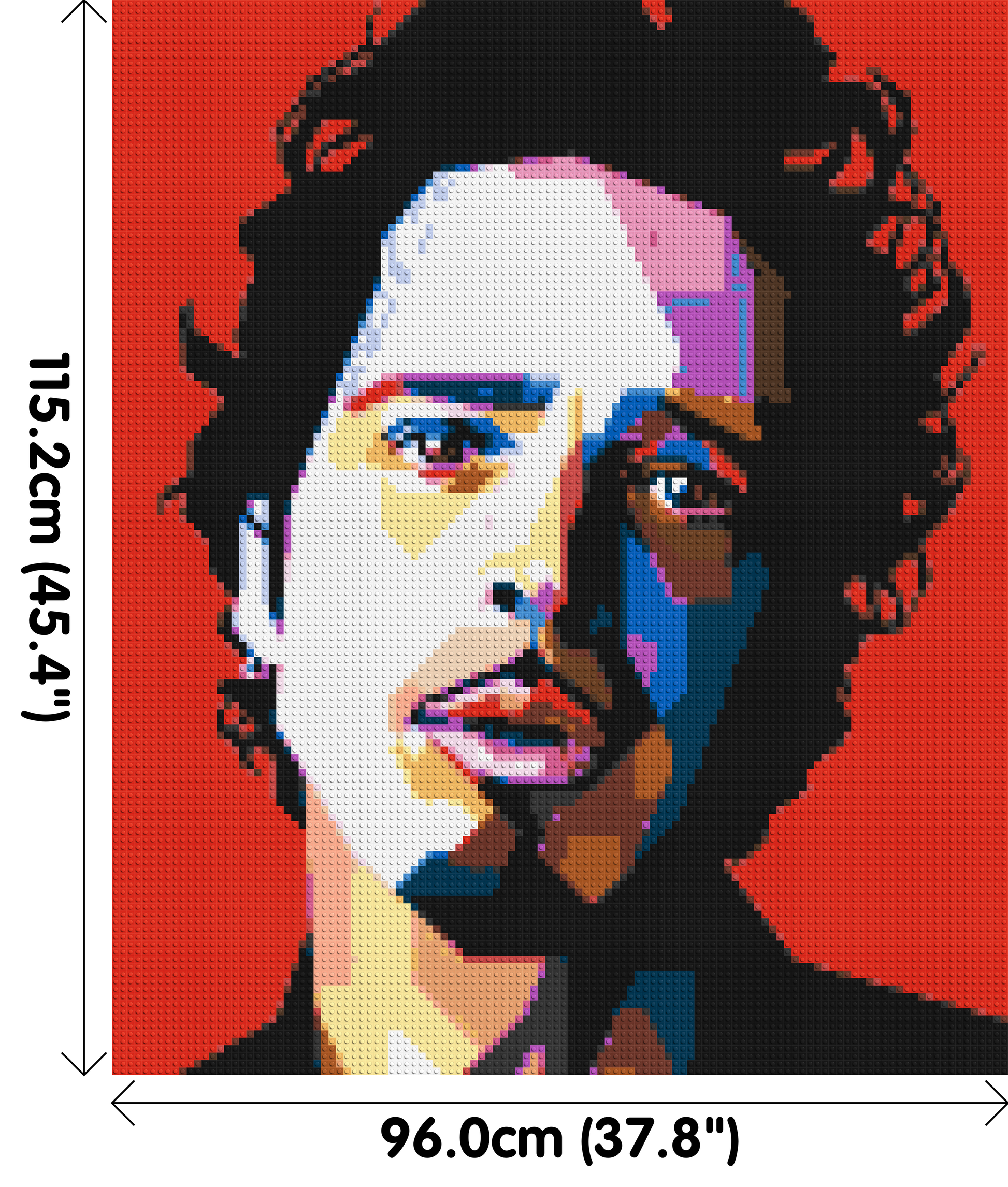 Chris Cornell - Brick Art Mosaic Kit 5x6 dimensions