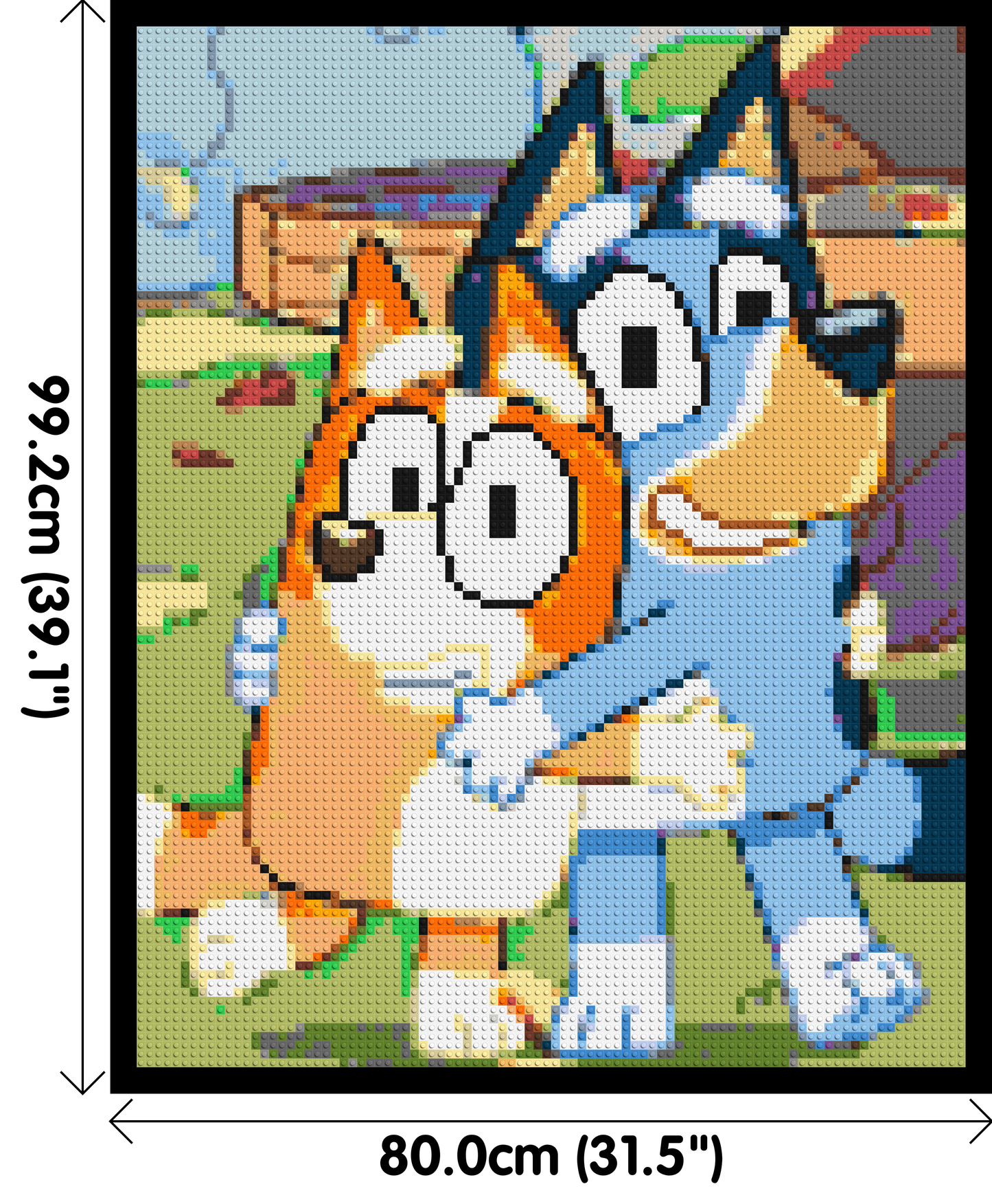 Bluey & Bingo Pixel Art - Brick Art Mosaic Kit 4x5 large