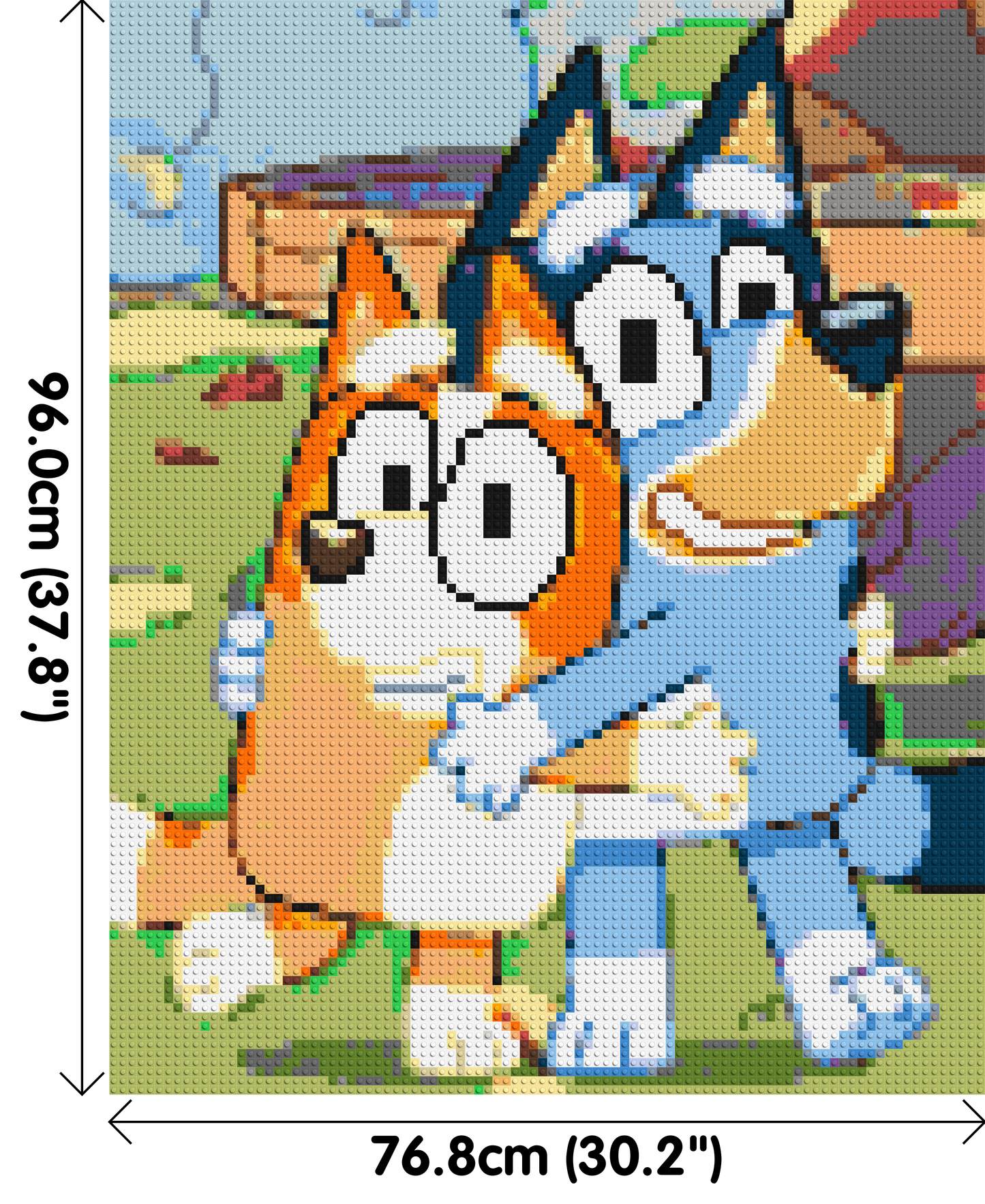 Bluey & Bingo Pixel Art - Brick Art Mosaic Kit 4x5 large