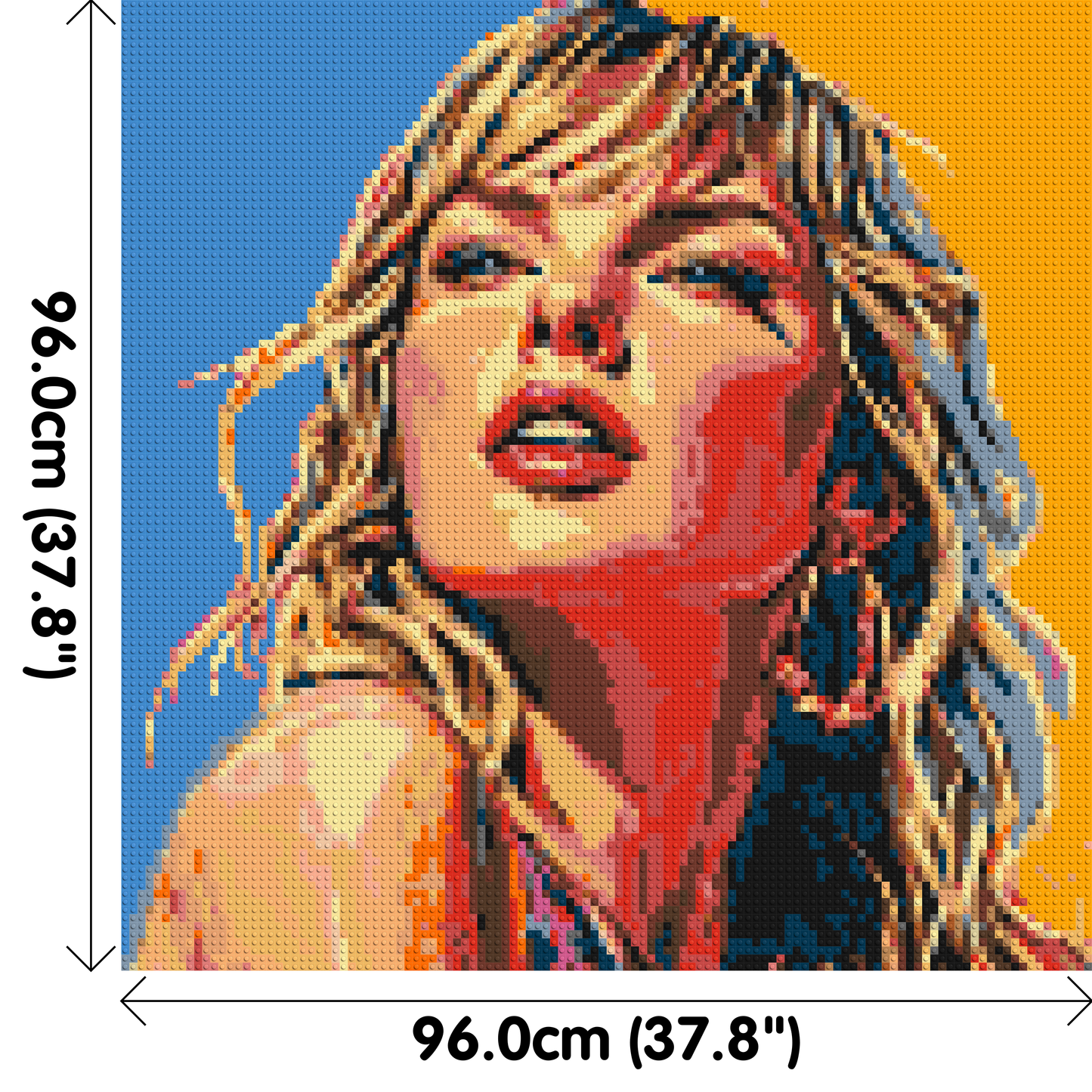 Taylor Swift Colourful  - Brick Art Mosaic Kit 5x5 large