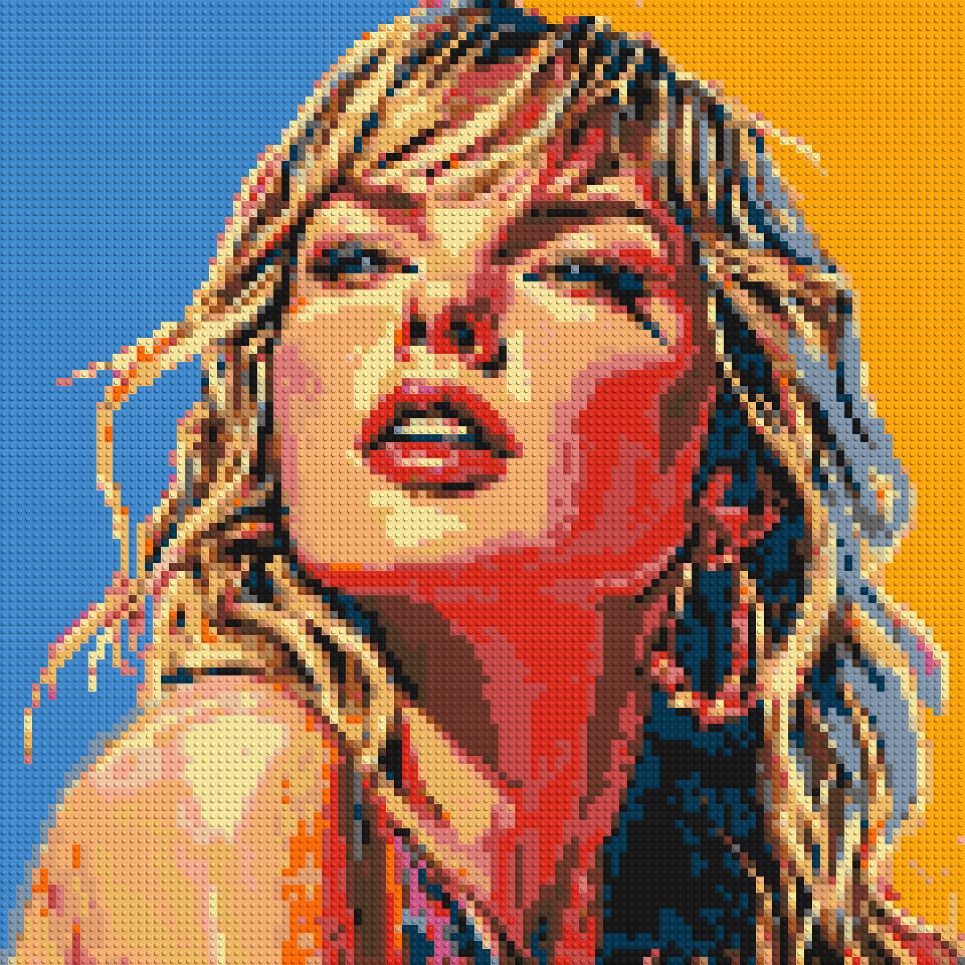 Taylor Swift Colourful  - Brick Art Mosaic Kit 5x5 large