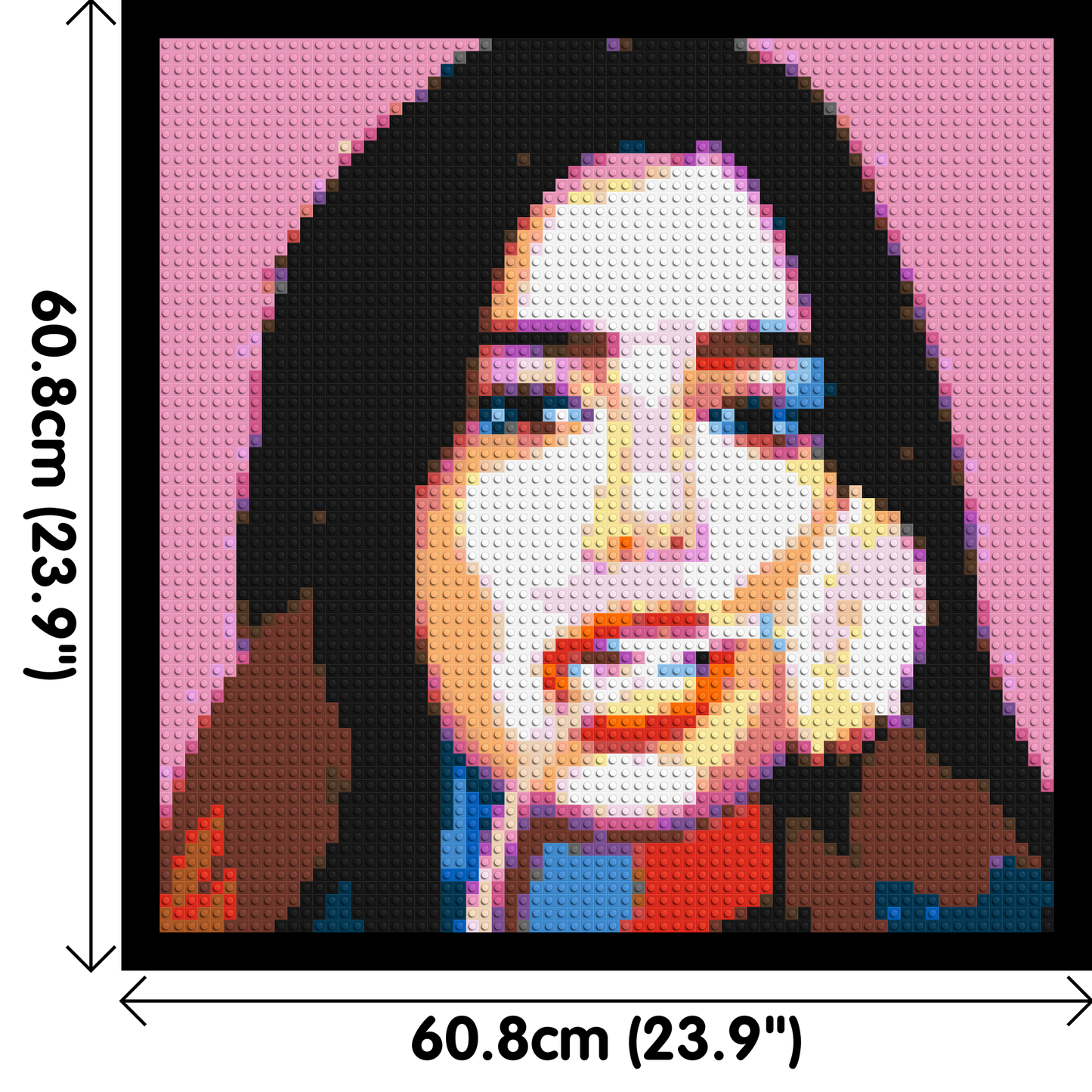 Dua Lipa #3 - Brick Art Mosaic Kit 3x3 large