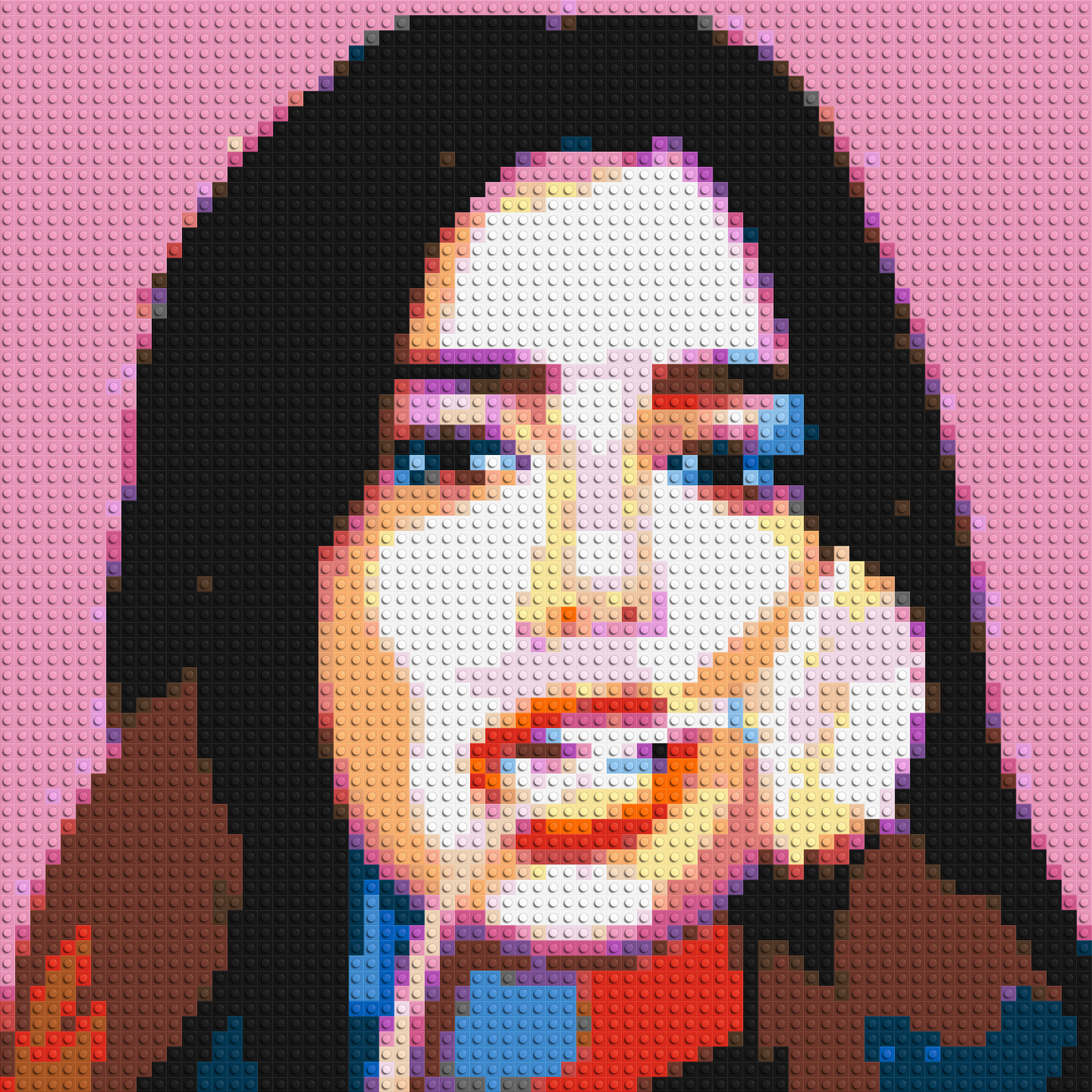 Dua Lipa #3 - Brick Art Mosaic Kit 3x3 large