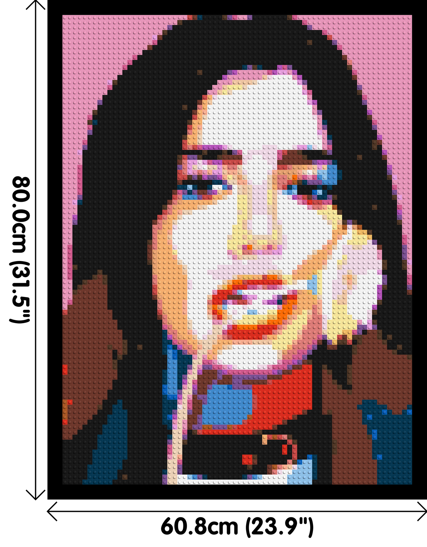 Dua Lipa #3 - Brick Art Mosaic Kit 3x4 large