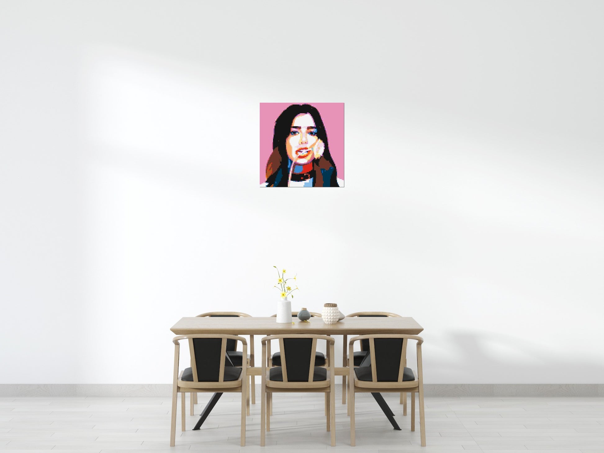 Dua Lipa #3 - Brick Art Mosaic Kit 4x4 scene