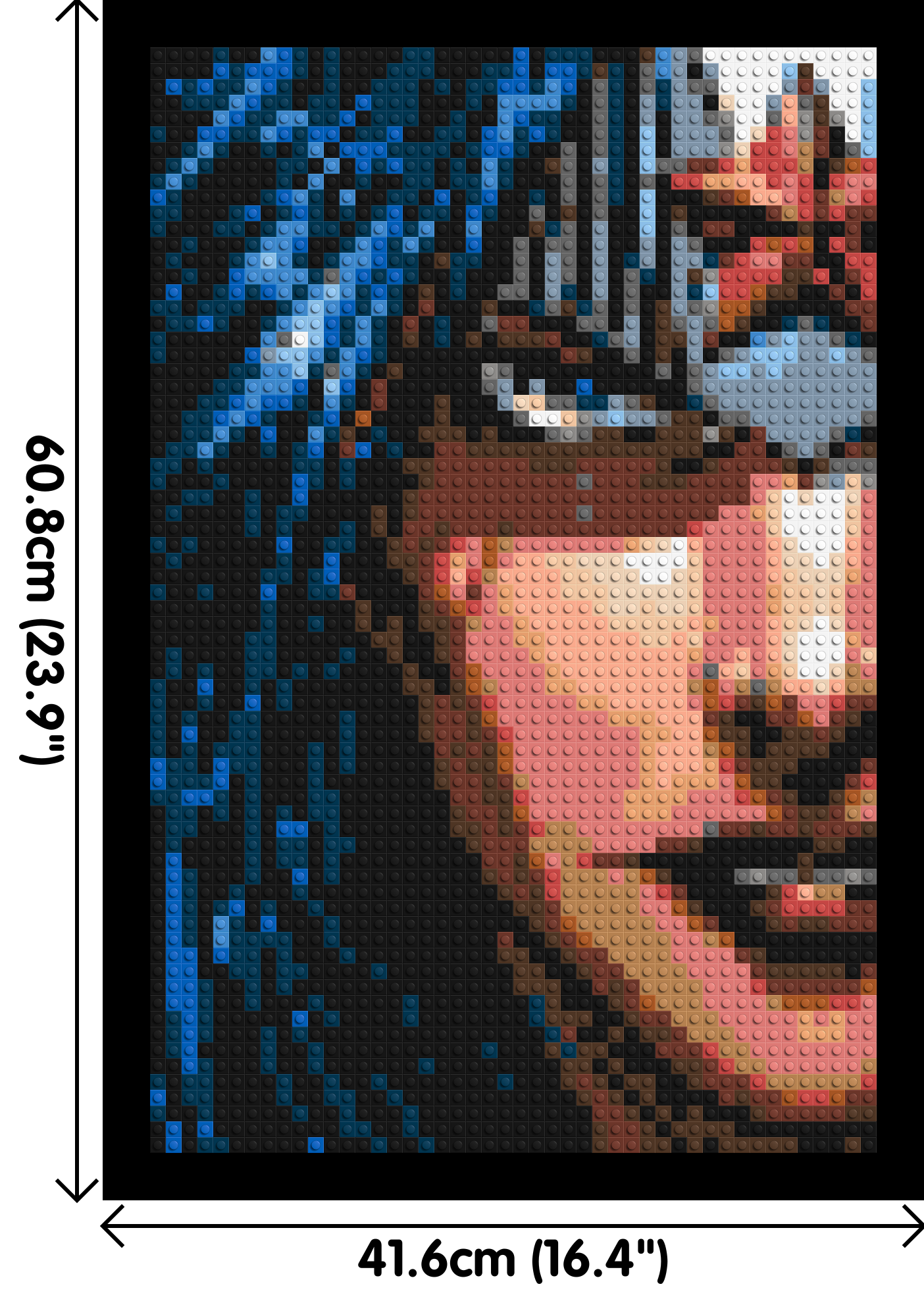 Wonder Woman - Brick Art Mosaic Kit 2x3 large