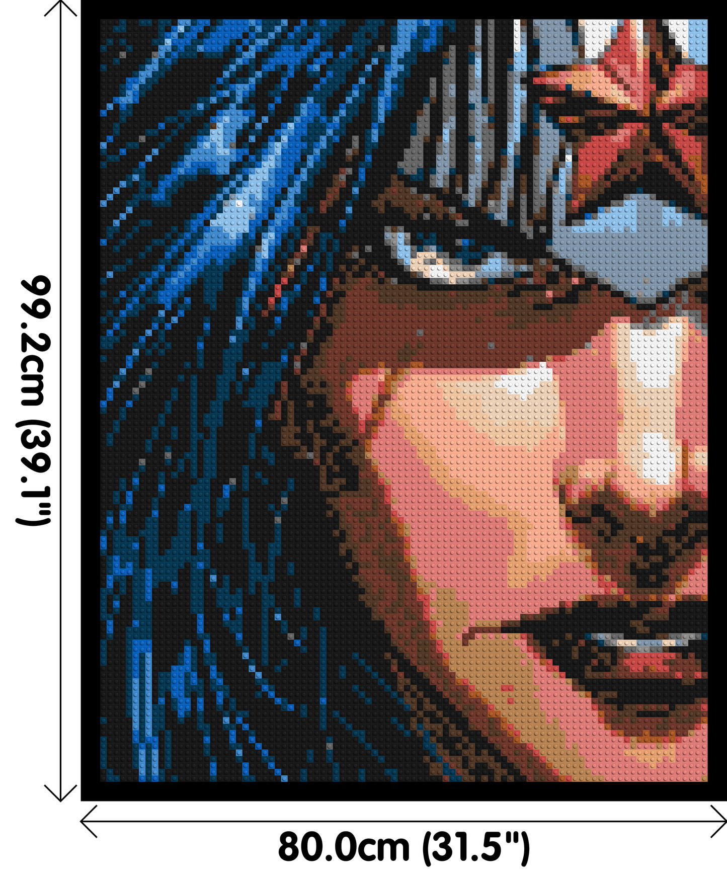 Wonder Woman - Brick Art Mosaic Kit 4x5 large