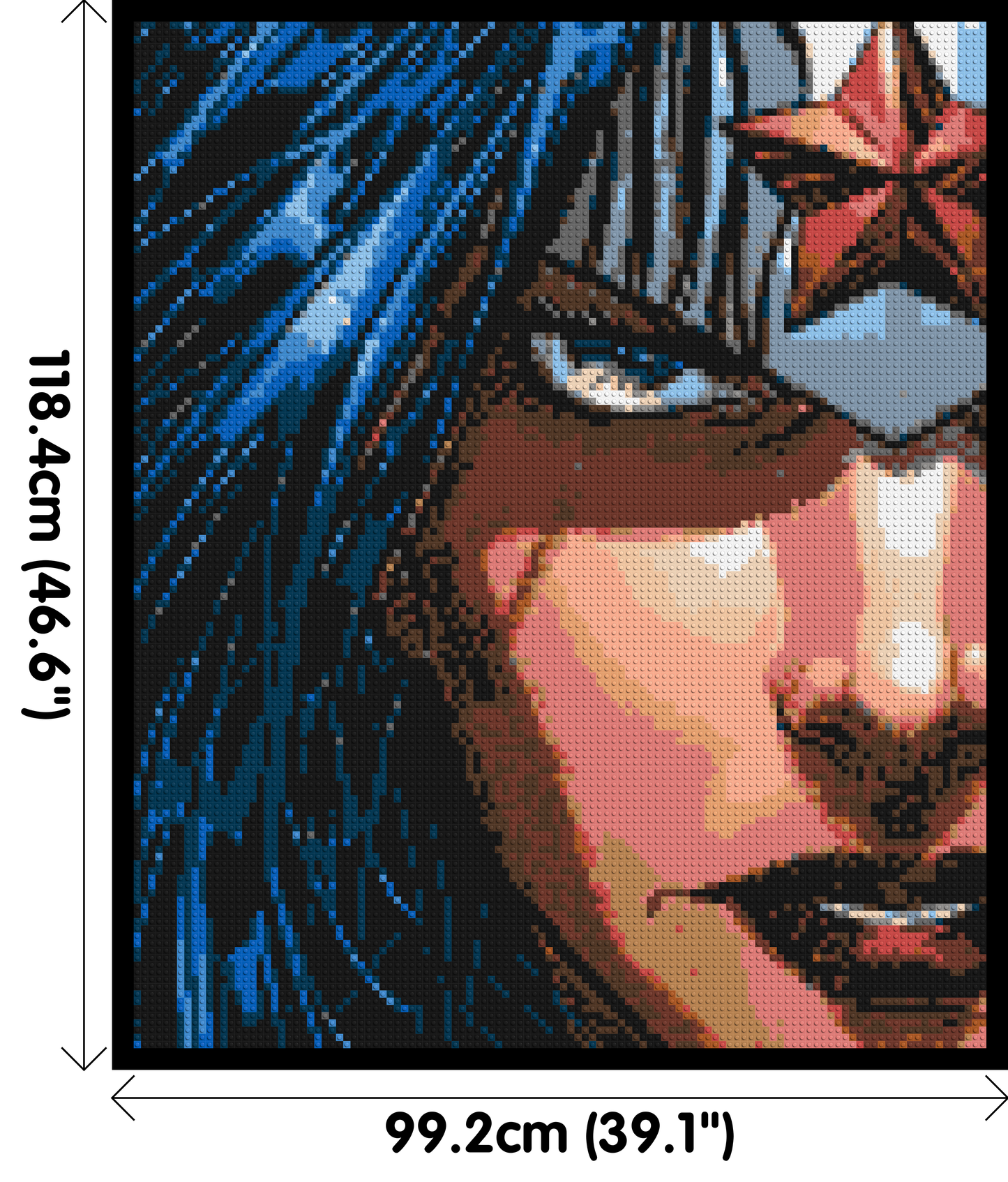 Wonder Woman - Brick Art Mosaic Kit 5x6 large