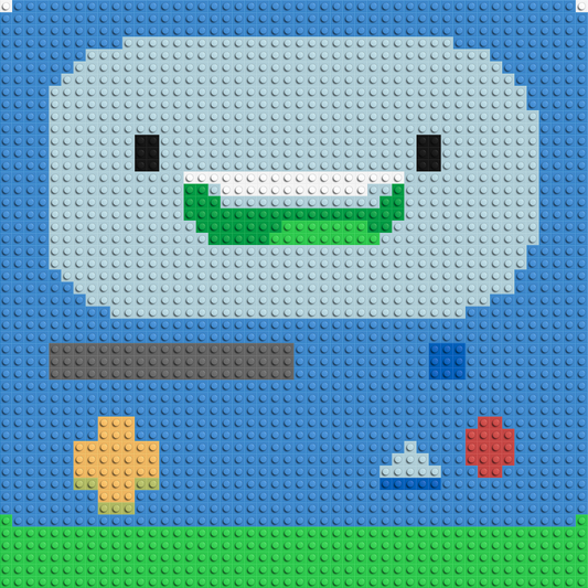 BMO (Adventure Time) - Brick Art Mosaic Kit 2x2 large