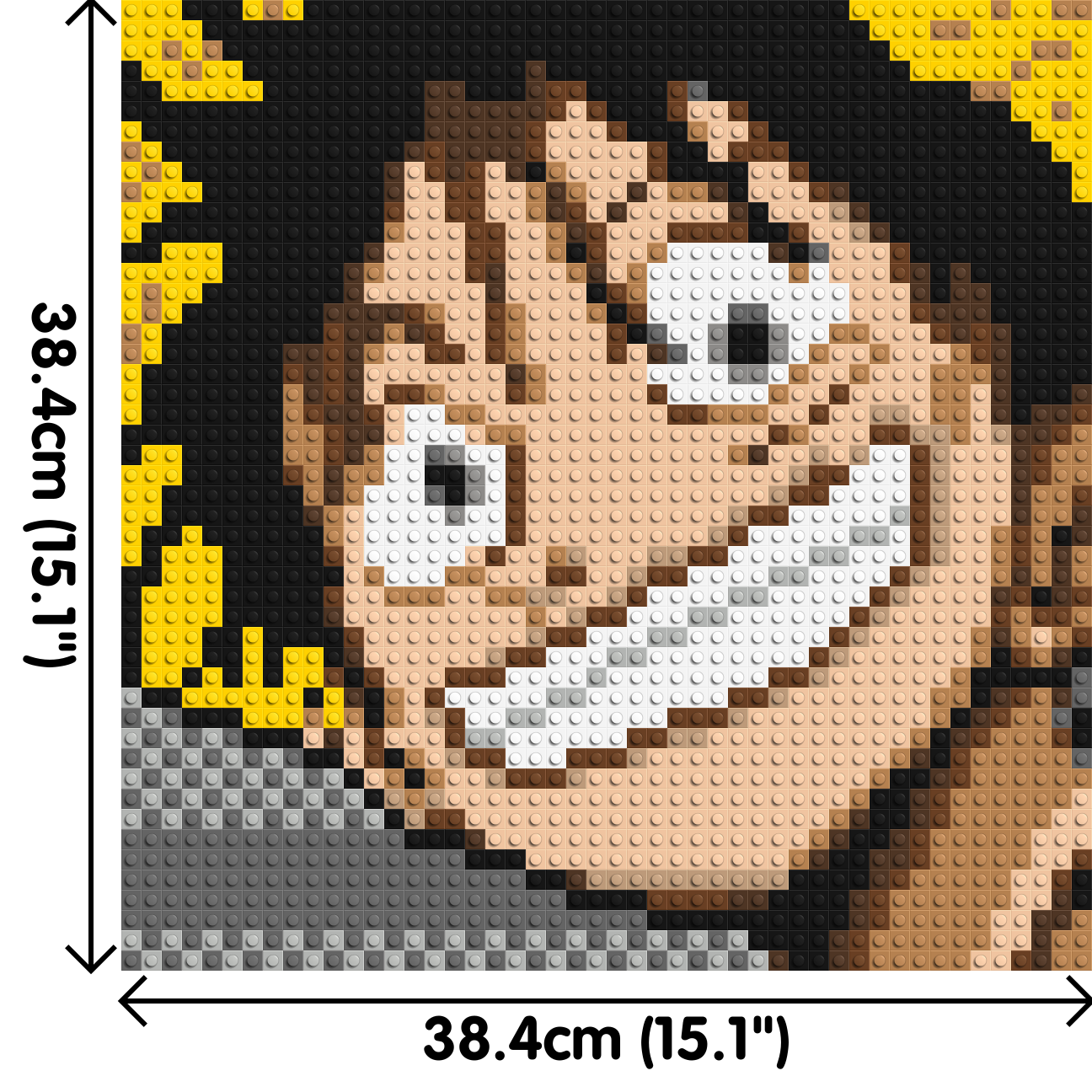 Monkey D. Luffy #2 (One Piece) - Brick Art Mosaic Kit 2x2 dimensions