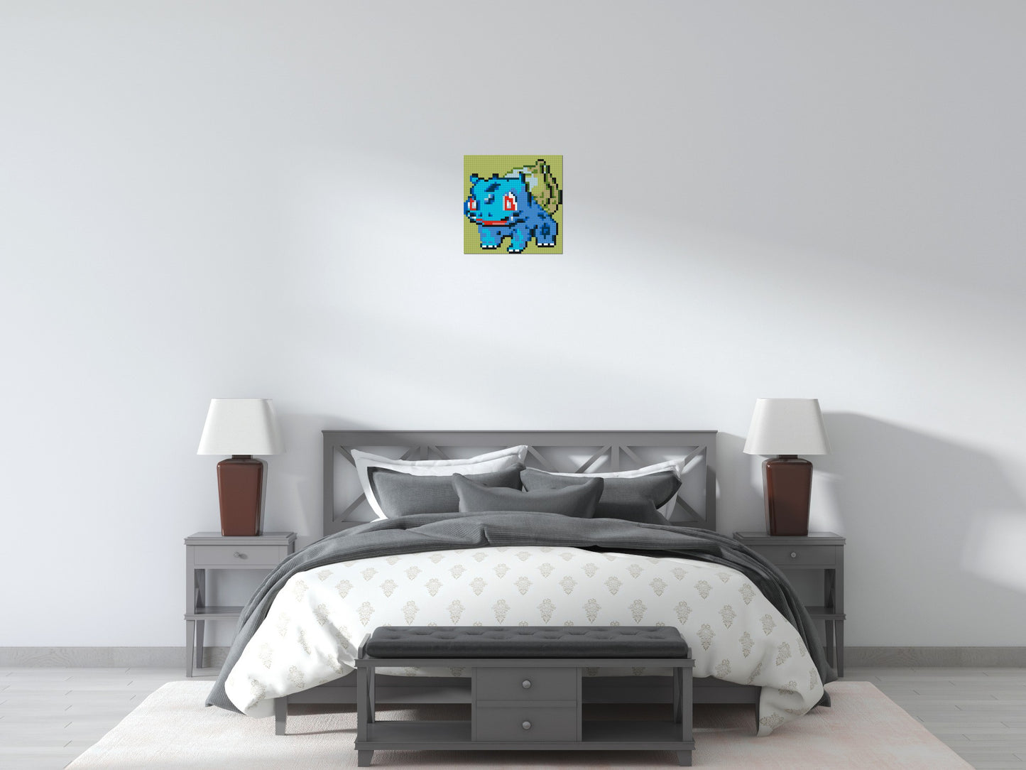 Bulbasaur Pixel Art - Brick Art Mosaic Kit 2x2 large