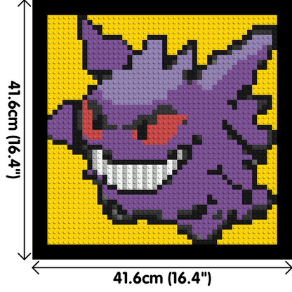 Gengar Pixel Art - Brick Art Mosaic Kit 2x2 large