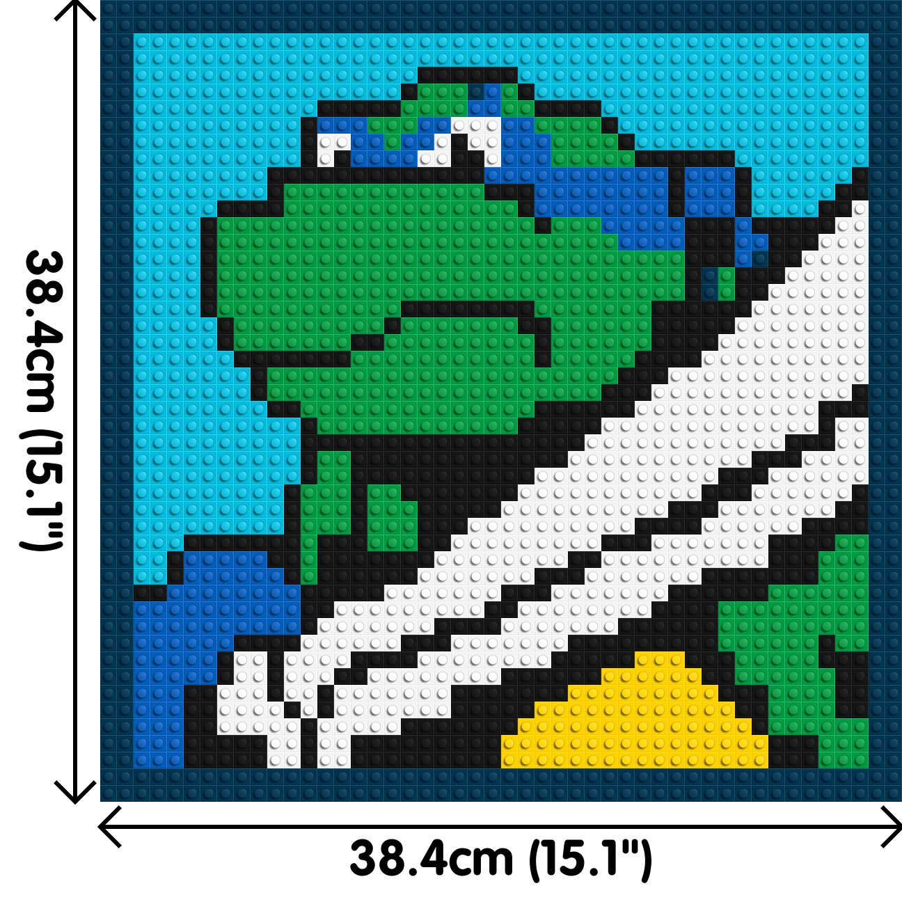 Leonardo (TMNT)  - Brick Art Mosaic Kit 2x2 large