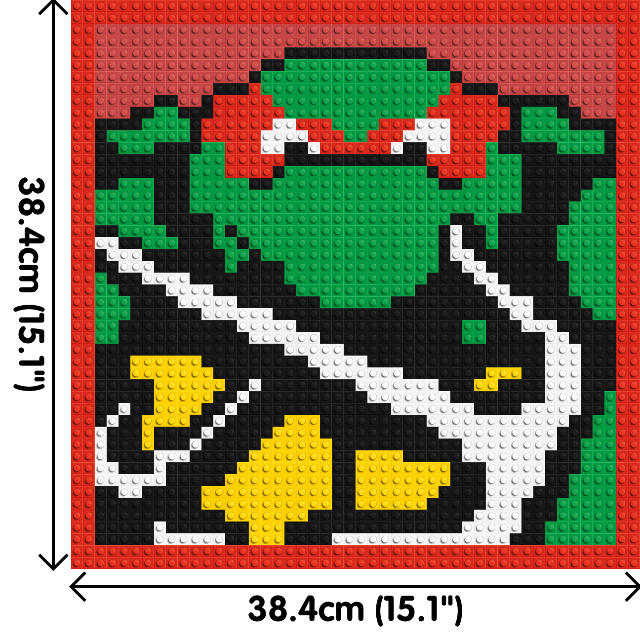 Raphael (TMNT)  - Brick Art Mosaic Kit 2x2 large