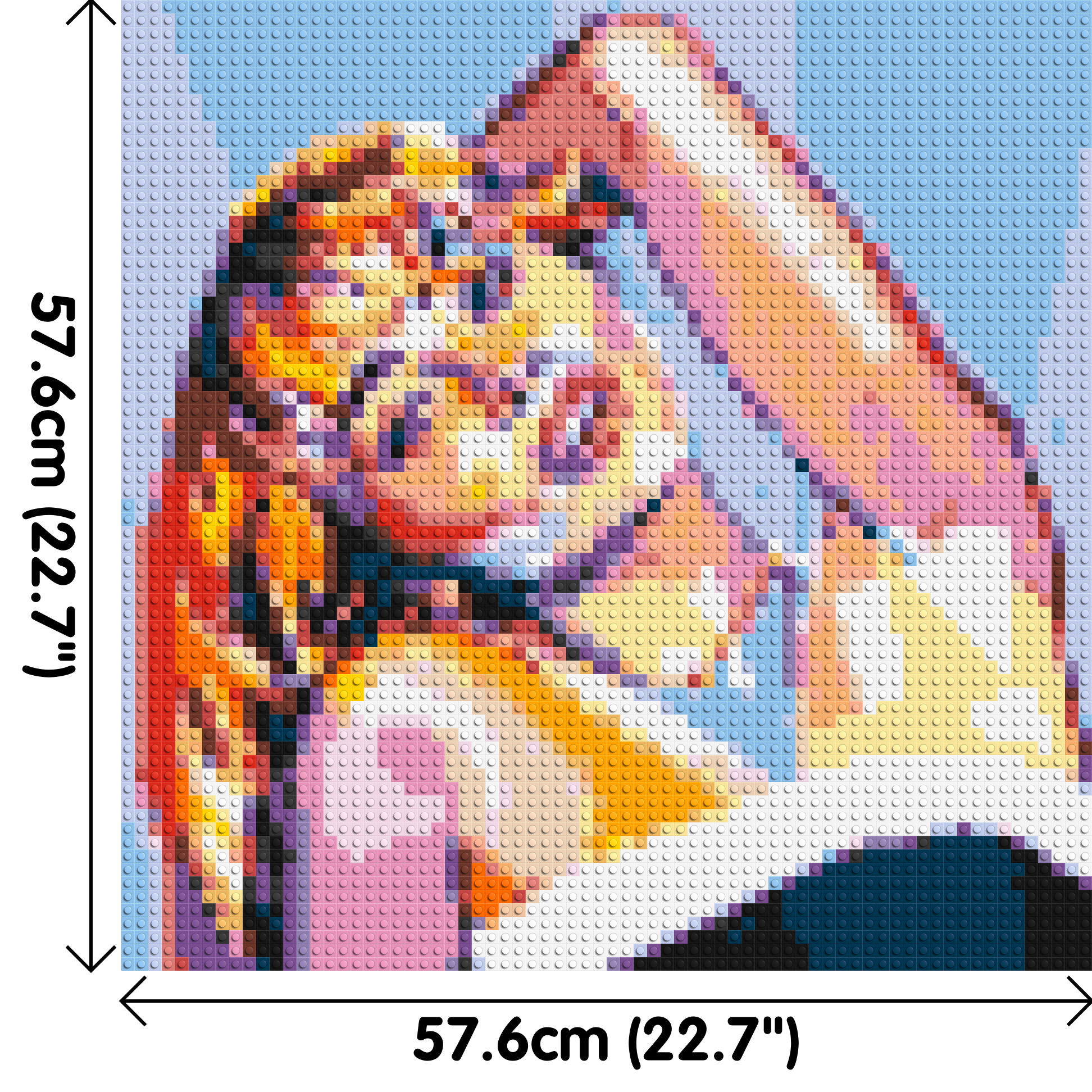 Sabrina Carpenter - Brick Art Mosaic Kit 3x3 dimensions