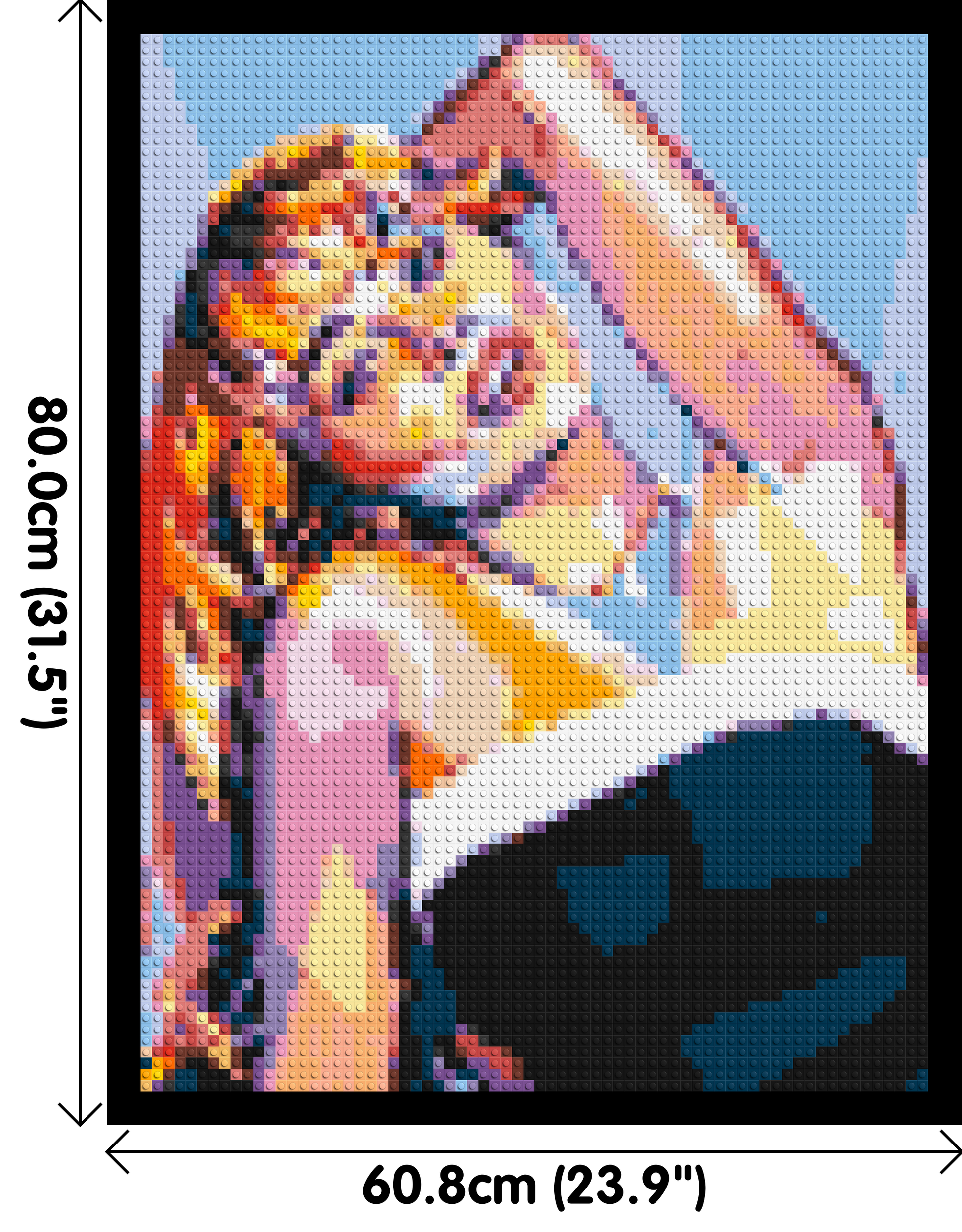 Sabrina Carpenter - Brick Art Mosaic Kit 3x4 dimensions with frame