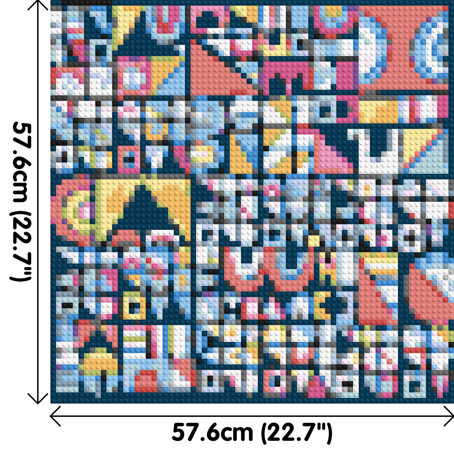 Abstract Pattern #10 - Brick Art Mosaic Kit 3x3 large