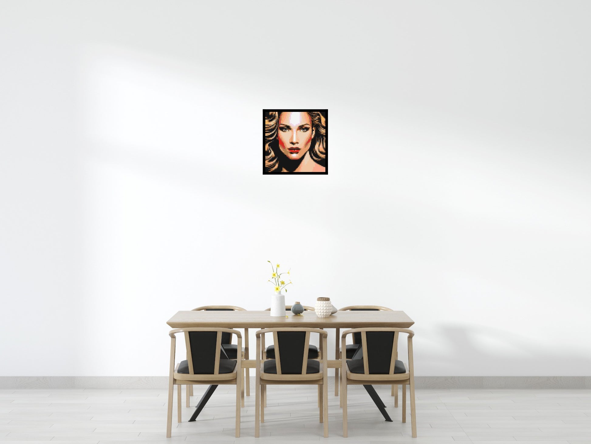 Jennifer Lopez - Brick Art Mosaic Kit 3x3 scene with frame