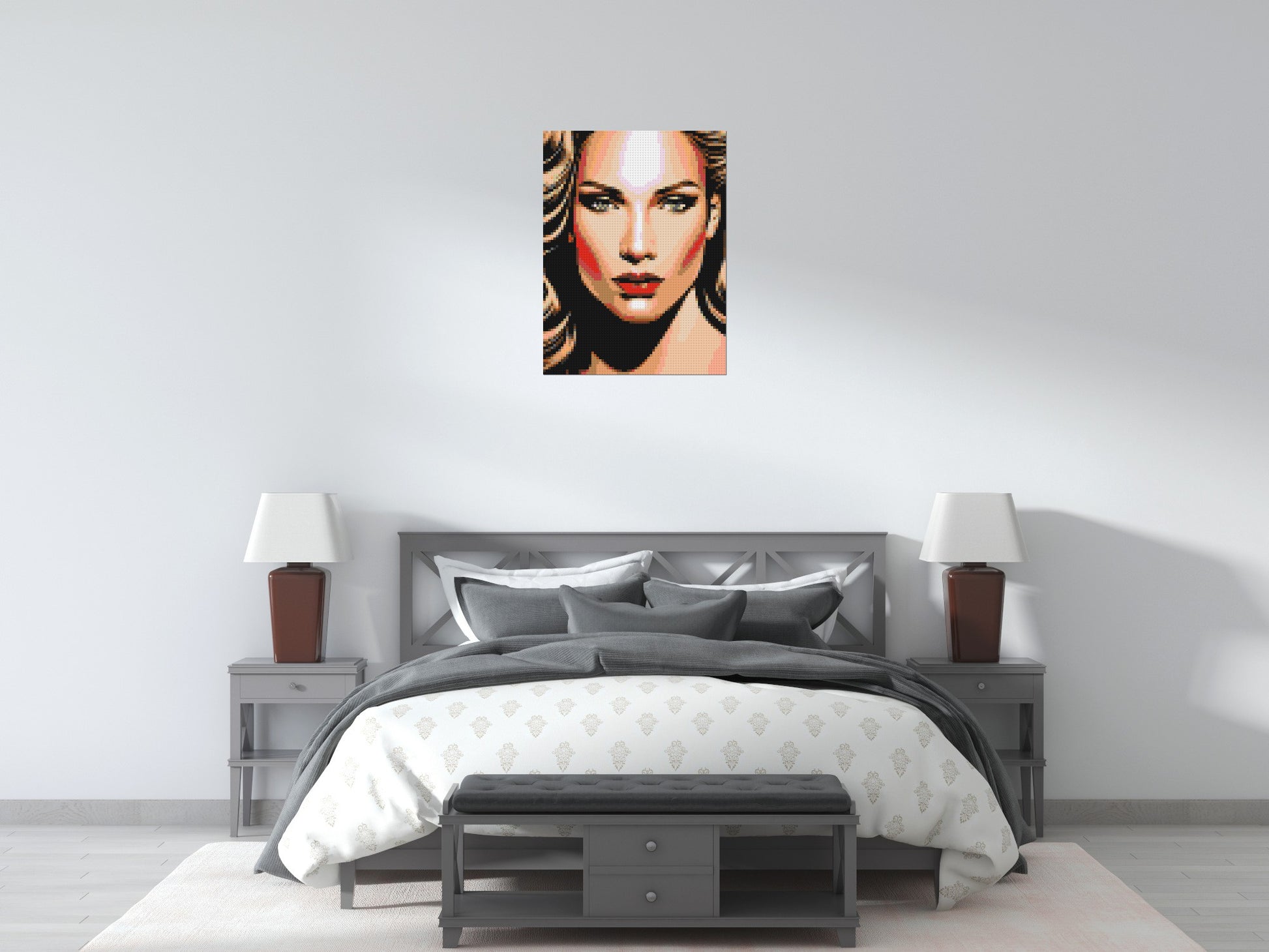 Jennifer Lopez - Brick Art Mosaic Kit 3x4 scene